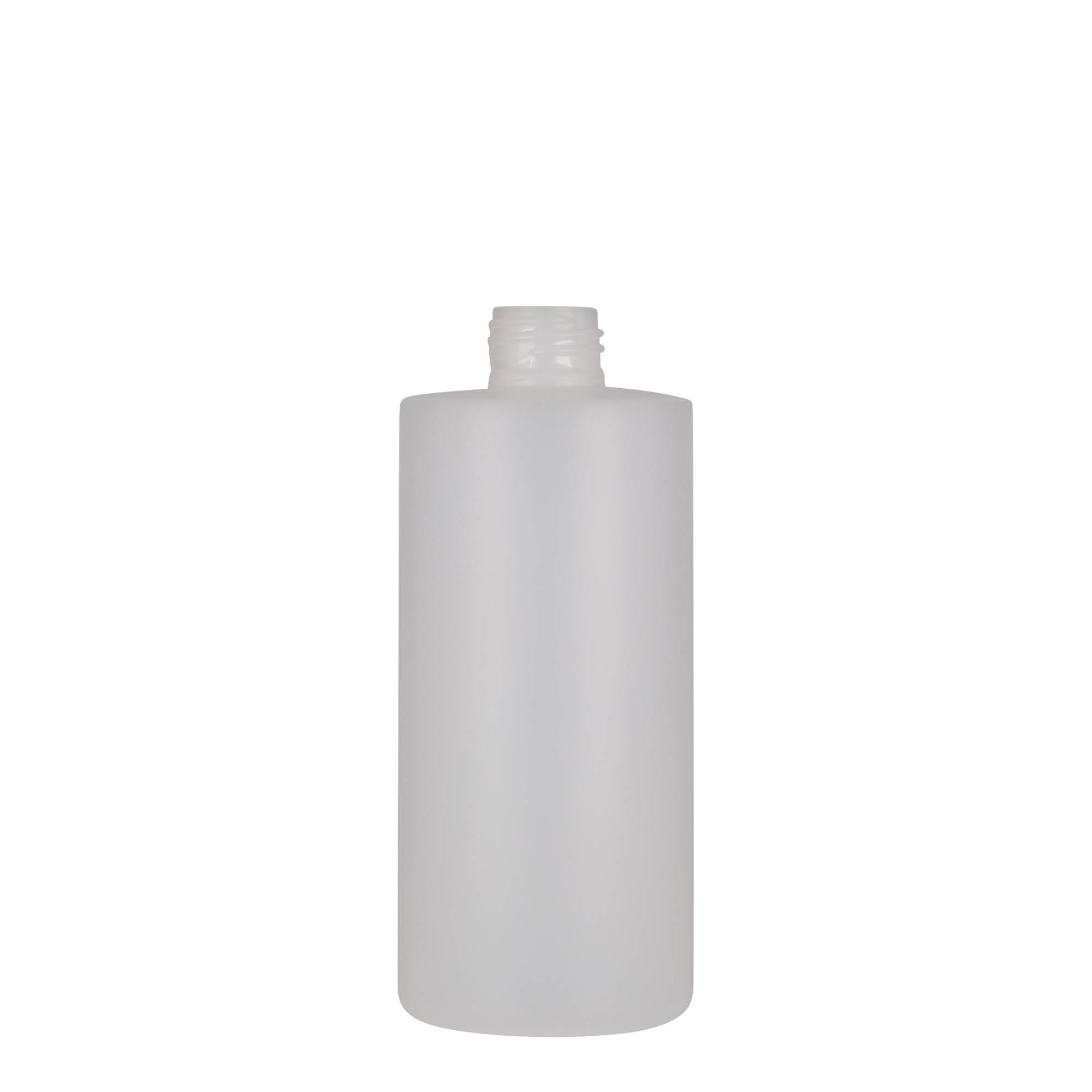 Frasco de plástico de 300 ml 'Pipe', HDPE, branco, bocal: 24/410