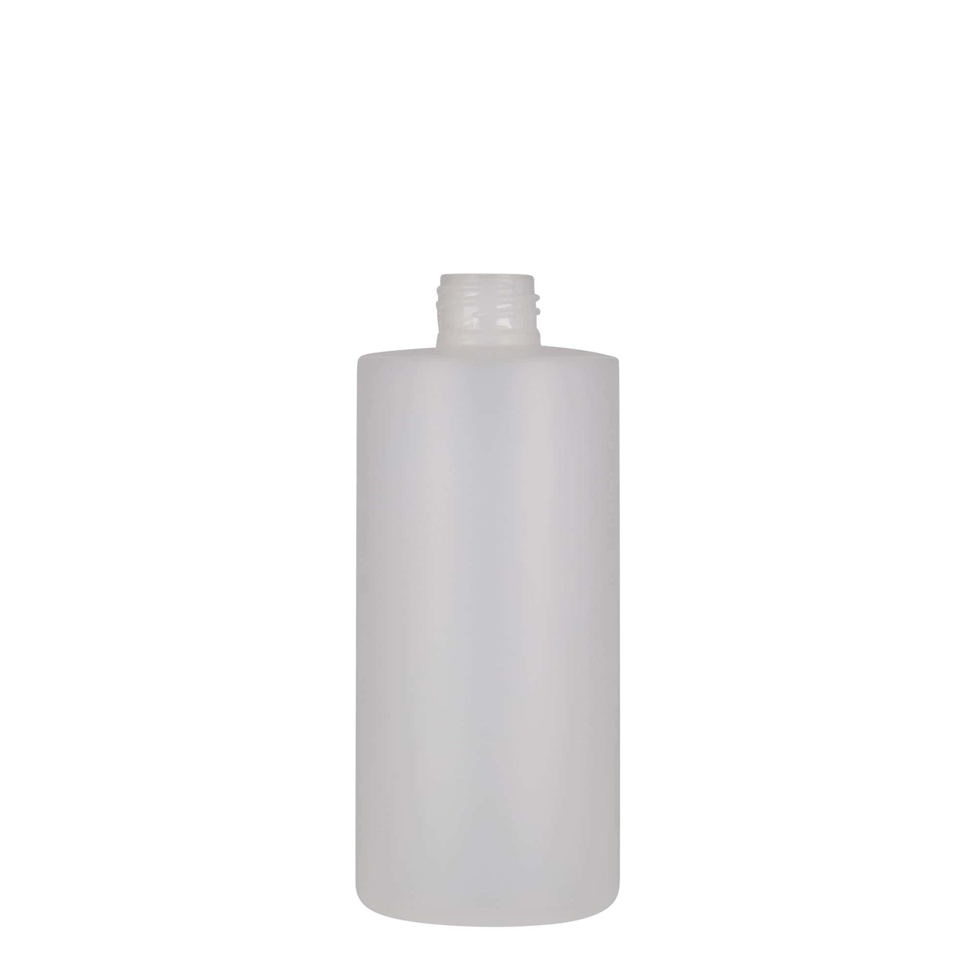 Frasco de plástico de 300 ml 'Pipe', HDPE, branco, bocal: 24/410