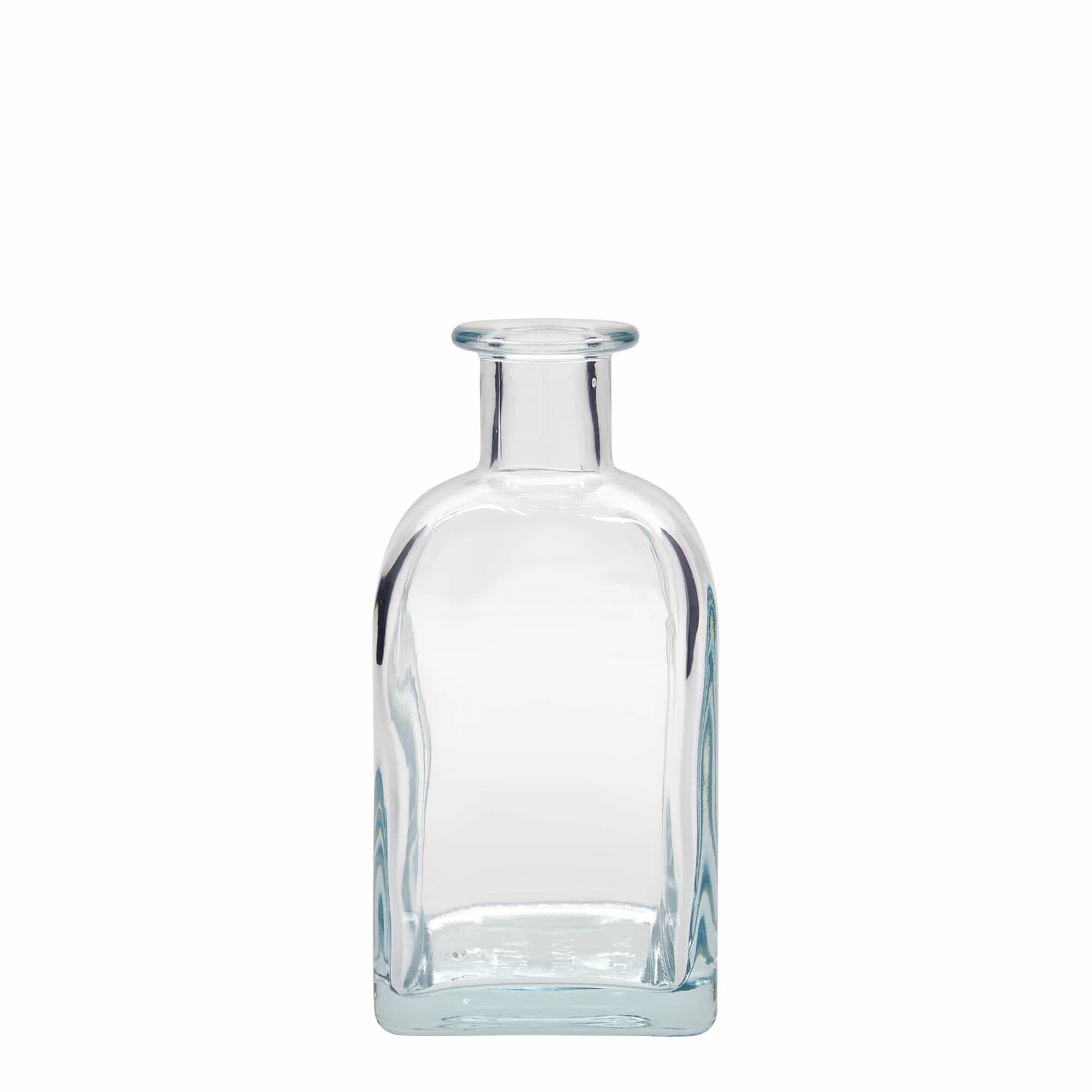 Frasco de vidro de 350 ml Apotheker Carré, quadrado, boca: cortiça