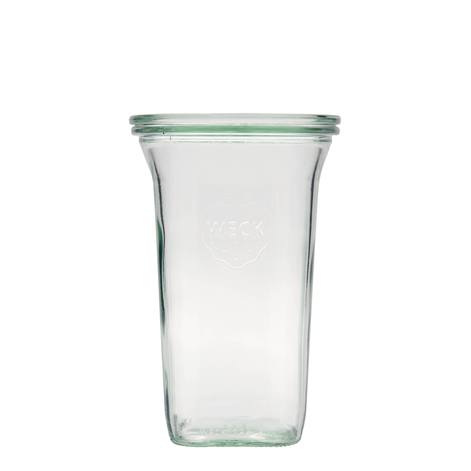 795 ml WECK Quadroglas, quadrado, Abertura: Borda redonda 795 ml WECK Quadroglas, quadrado, Abertura: Borda redonda