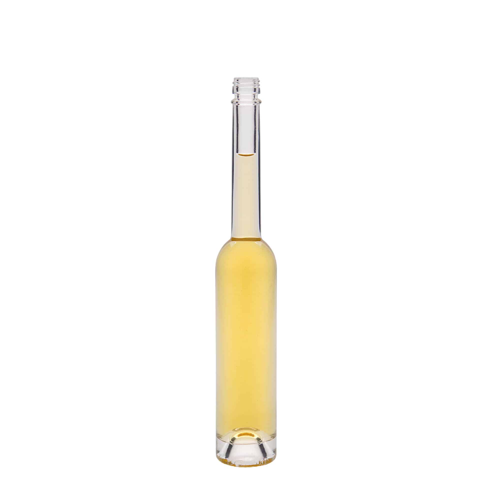 Frasco de vidro de 100 ml 'Platina', abertura: PP 18 Frasco de vidro de 100 ml 'Platina', abertura: PP 18