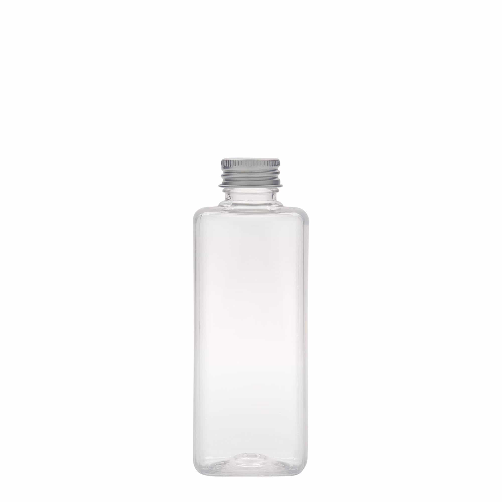 Garrafa PET de 200 ml 'Karl', quadrada, plástico, bocal: 24/410