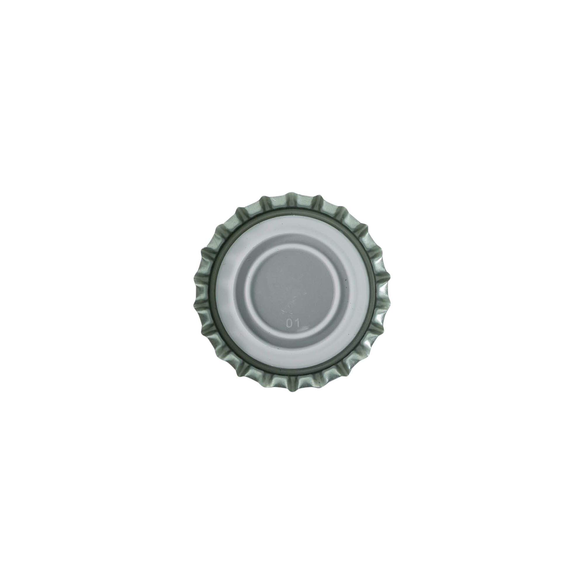 Tampas de garrafa 29 mm, metal, preto