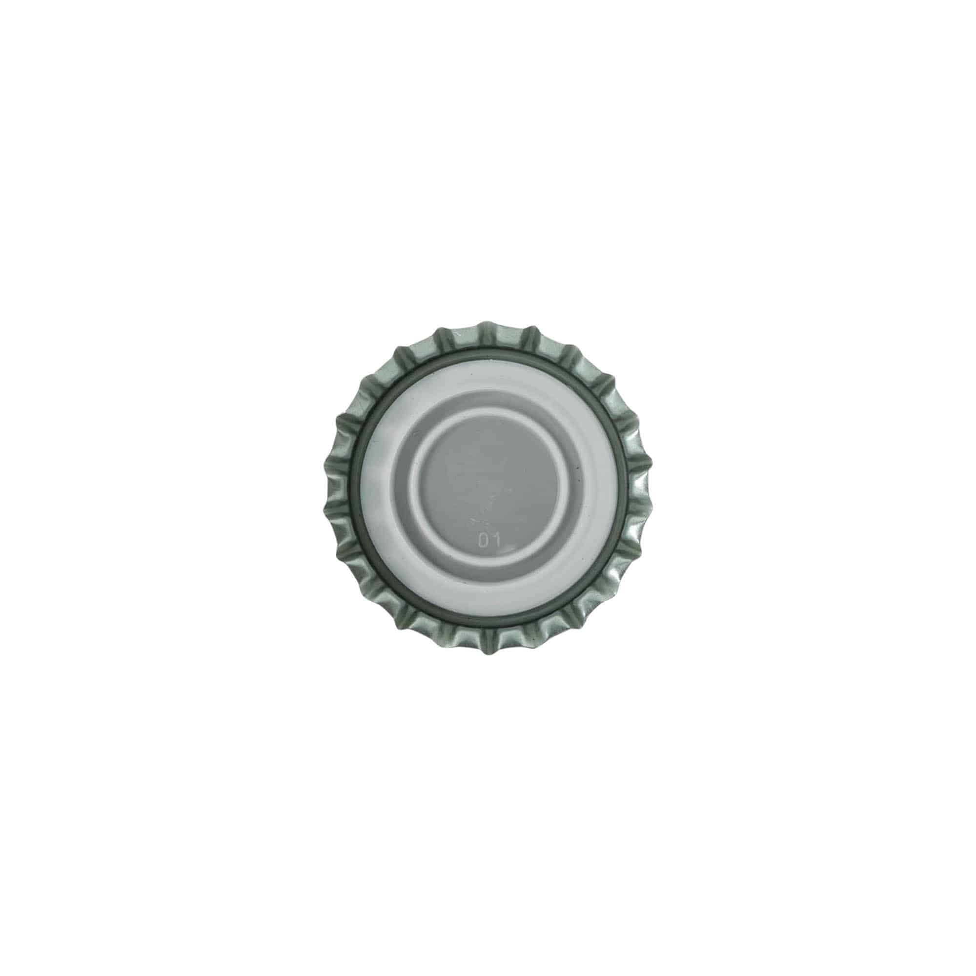 Tampas de garrafa 29 mm, metal, preto