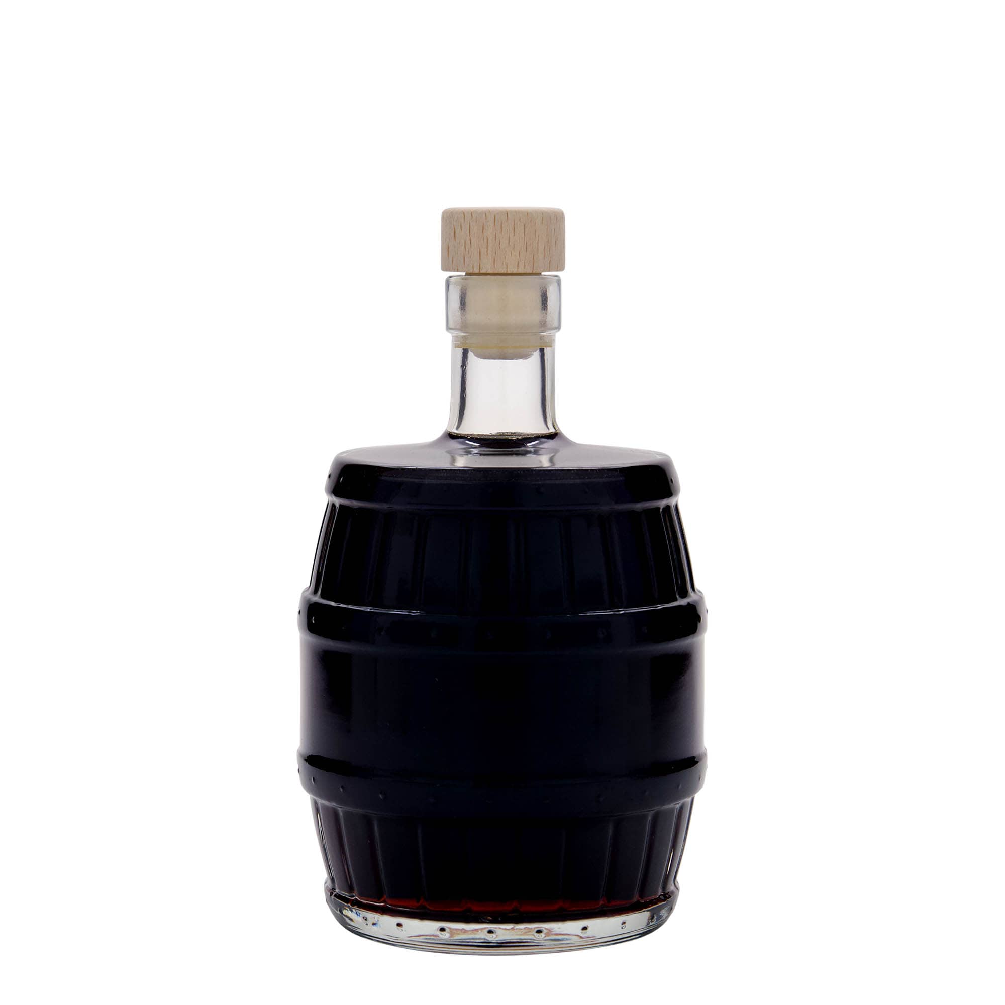 Garrafa de vidro de 500 ml 'Barril', Boca: Cortiça