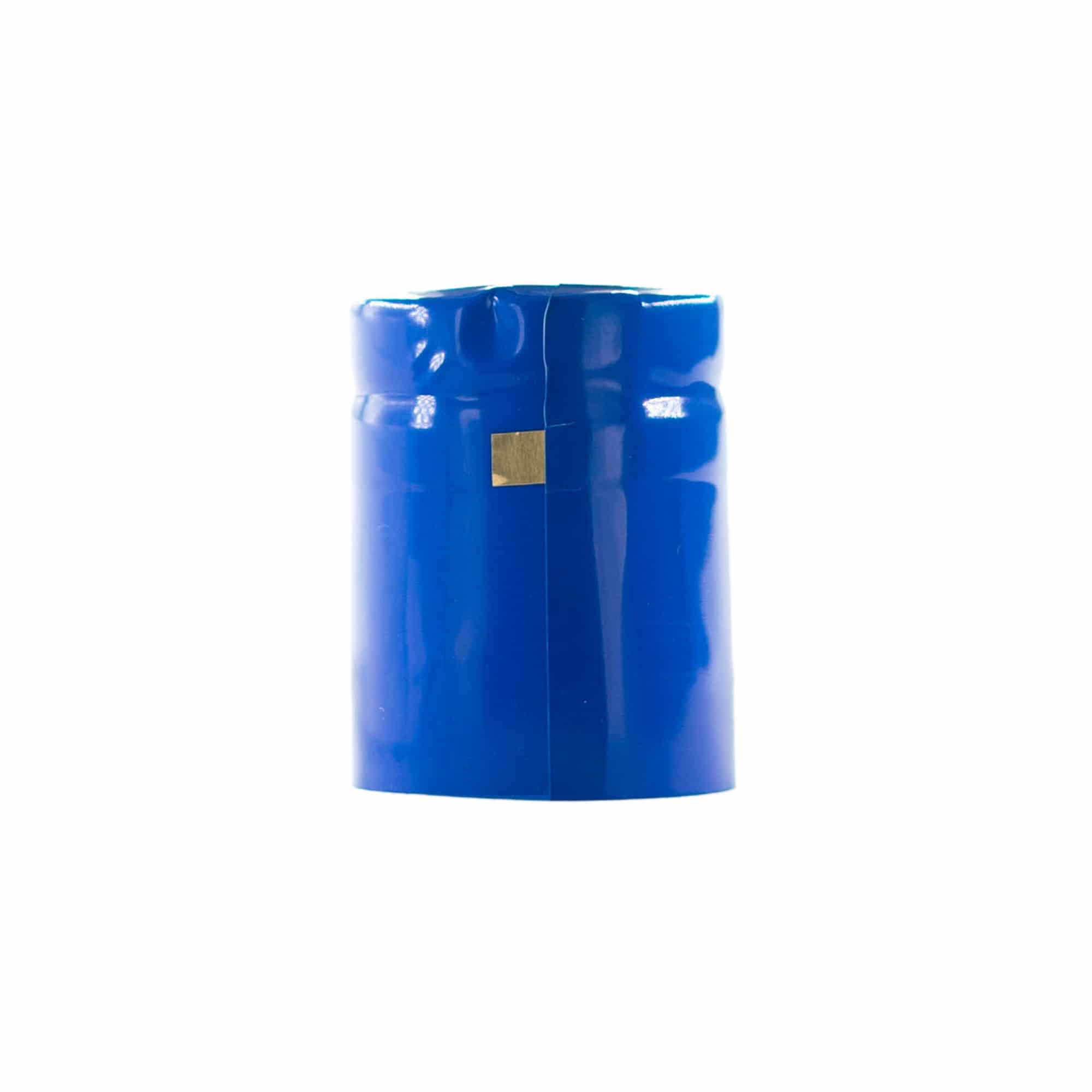 Cápsula termo-retrátil 32x41, plástico PVC, azul
