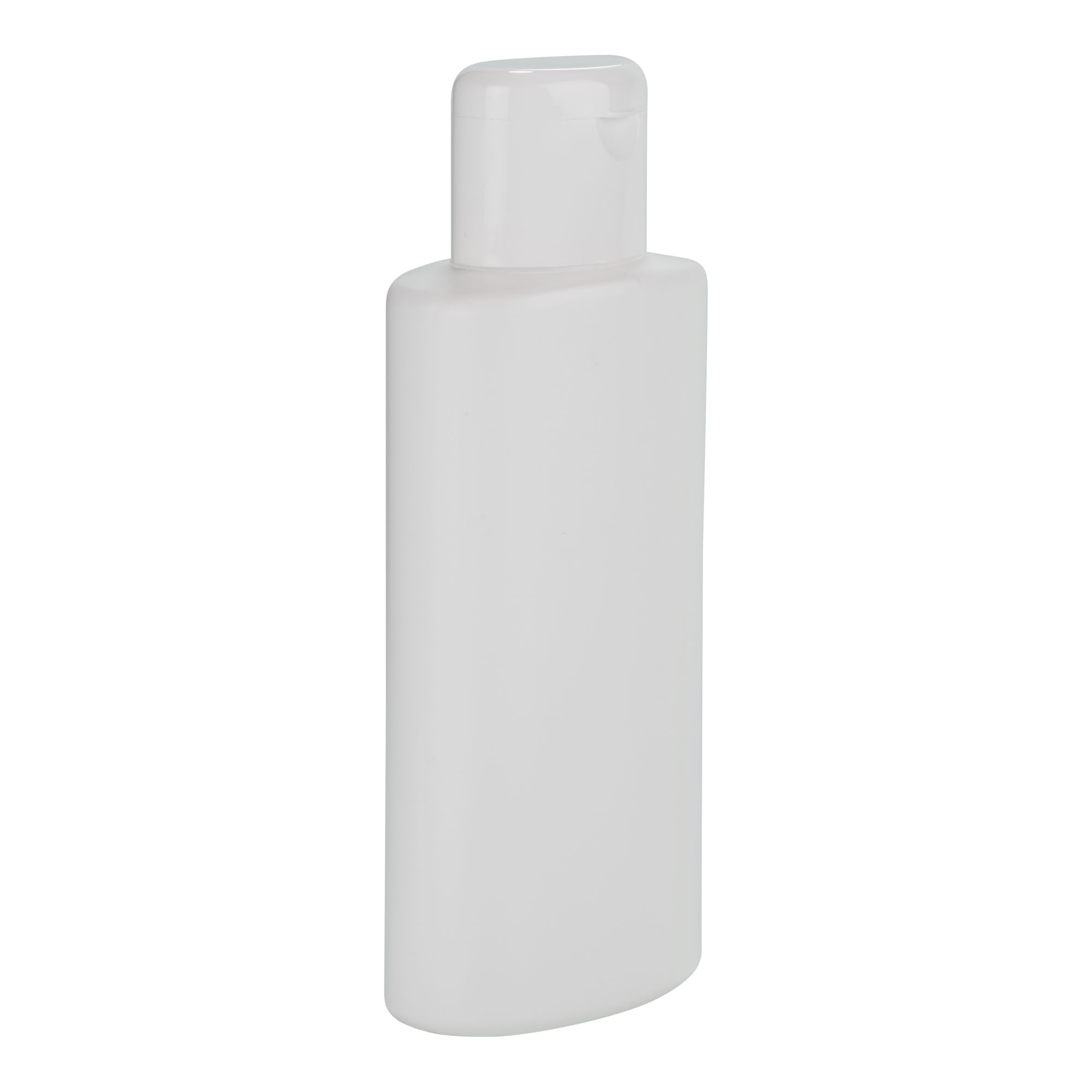 Frasco de plástico de 250 ml 'Indy', oval, HDPE, branco, abertura: tampa de rosca Frasco de plástico de 250 ml 'Indy', oval, HDPE, branco, abertura: tampa de rosca