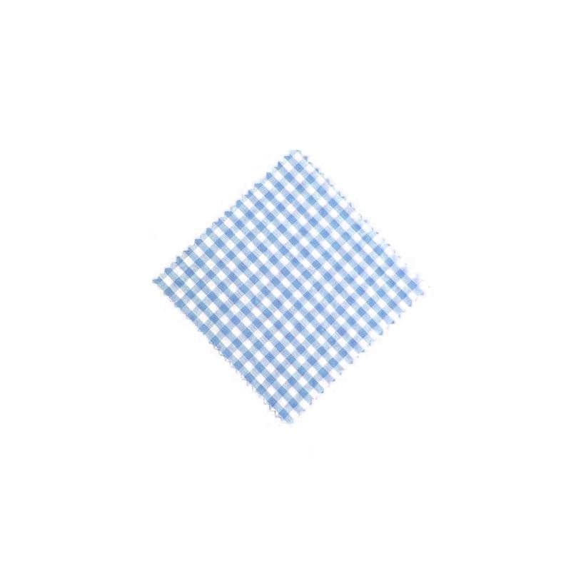 Tampas de tecido xadrez 12x12, quadrado, têxtil, azul claro, boca: TO38-TO53 Tampas de tecido xadrez 12x12, quadrado, têxtil, azul claro, boca: TO38-TO53