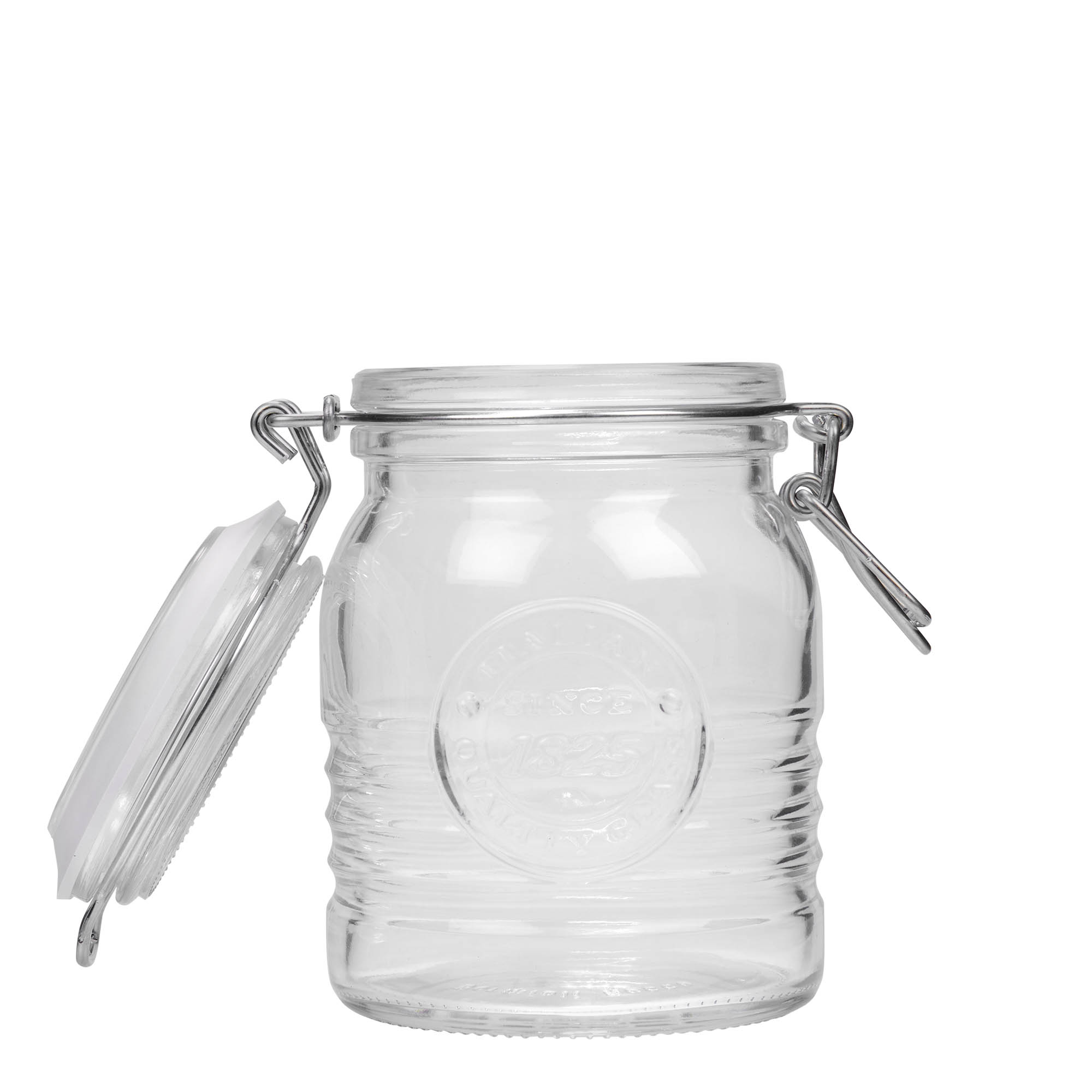 Frasco de vidro com fecho de alavanca de 500 ml 'Officina 1825', Boca: fecho de alavanca Frasco de vidro com fecho de alavanca de 500 ml 'Officina 1825', Boca: fecho de alavanca