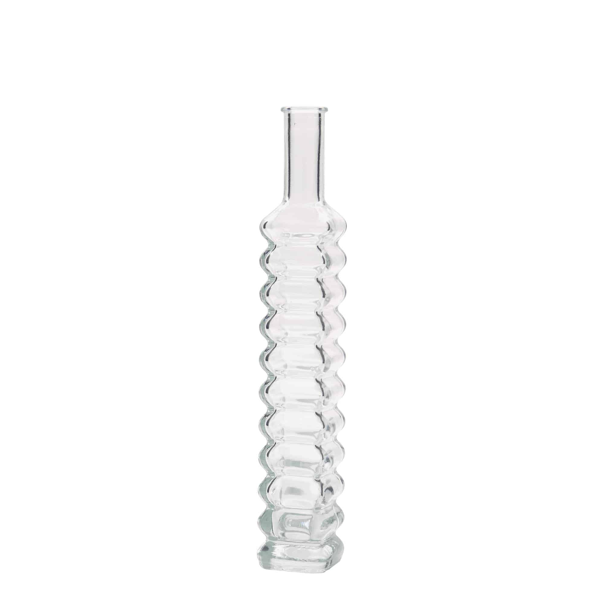 Frasco de vidro de 100 ml 'Roma', quadrado, boca: cortiça
