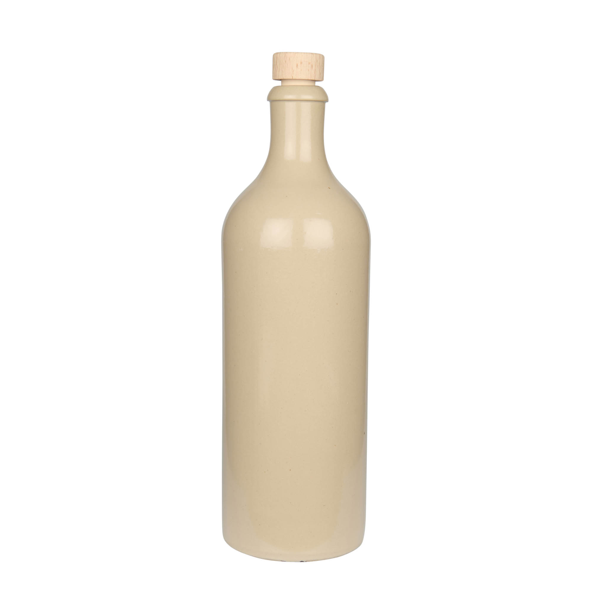750 ml Jarro de barro, grés, bege, Boca: cortiça 750 ml Jarro de barro, grés, bege, Boca: cortiça
