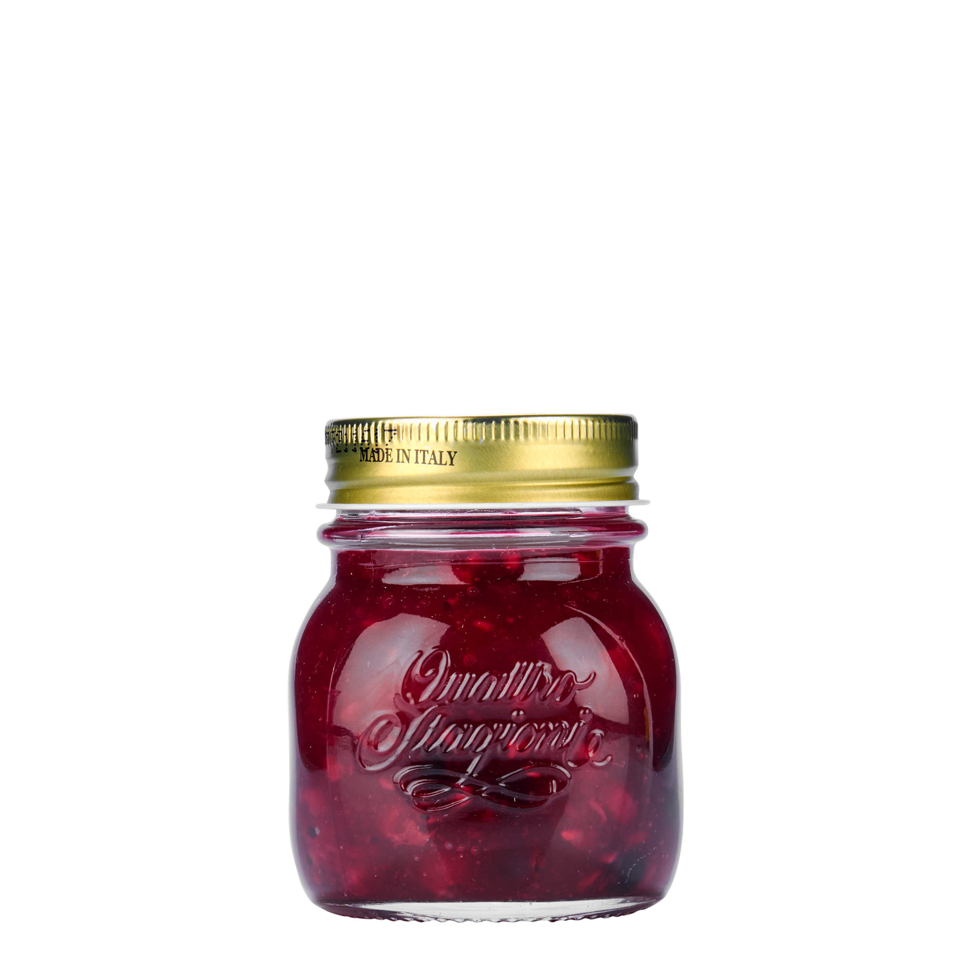 Frasco de vidro de 150 ml 'Quattro Stagioni', abertura: tampa de rosca Frasco de vidro de 150 ml 'Quattro Stagioni', abertura: tampa de rosca
