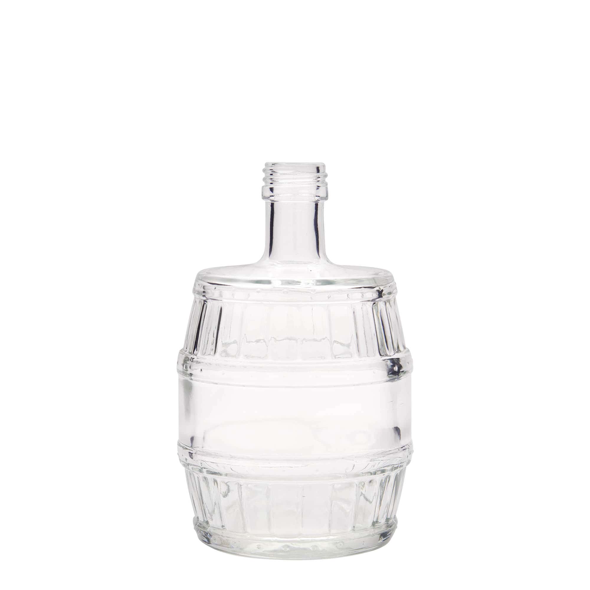 Garrafa de vidro de 500 ml 'Barril', boca: PP 28