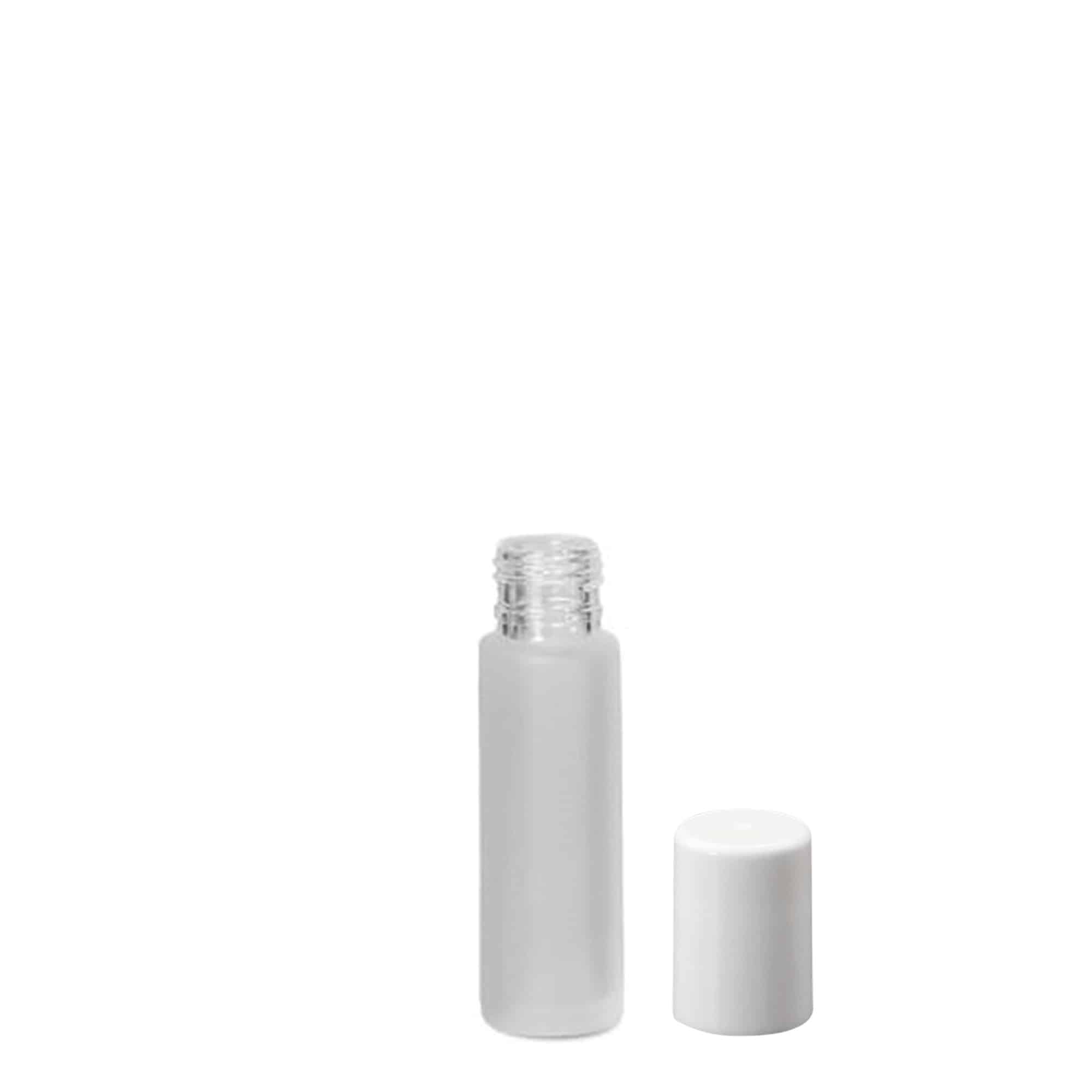 Frasco roll-on 10 ml, vidro, castanho, boca: tampa de rosca