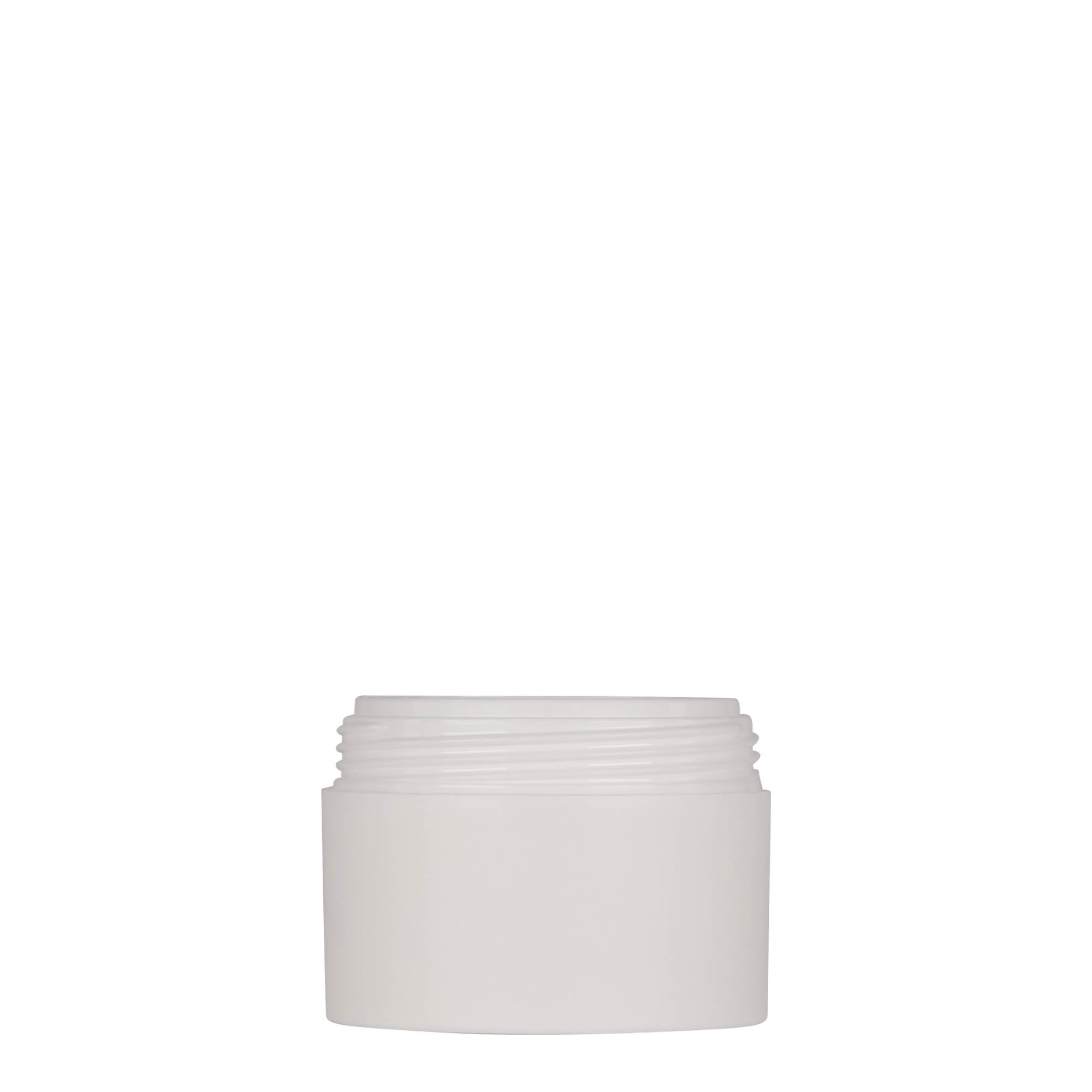 50 ml Boião em plástico 'Antonella', PP, branco, boca: Tampa de rosca 50 ml Boião em plástico 'Antonella', PP, branco, boca: Tampa de rosca