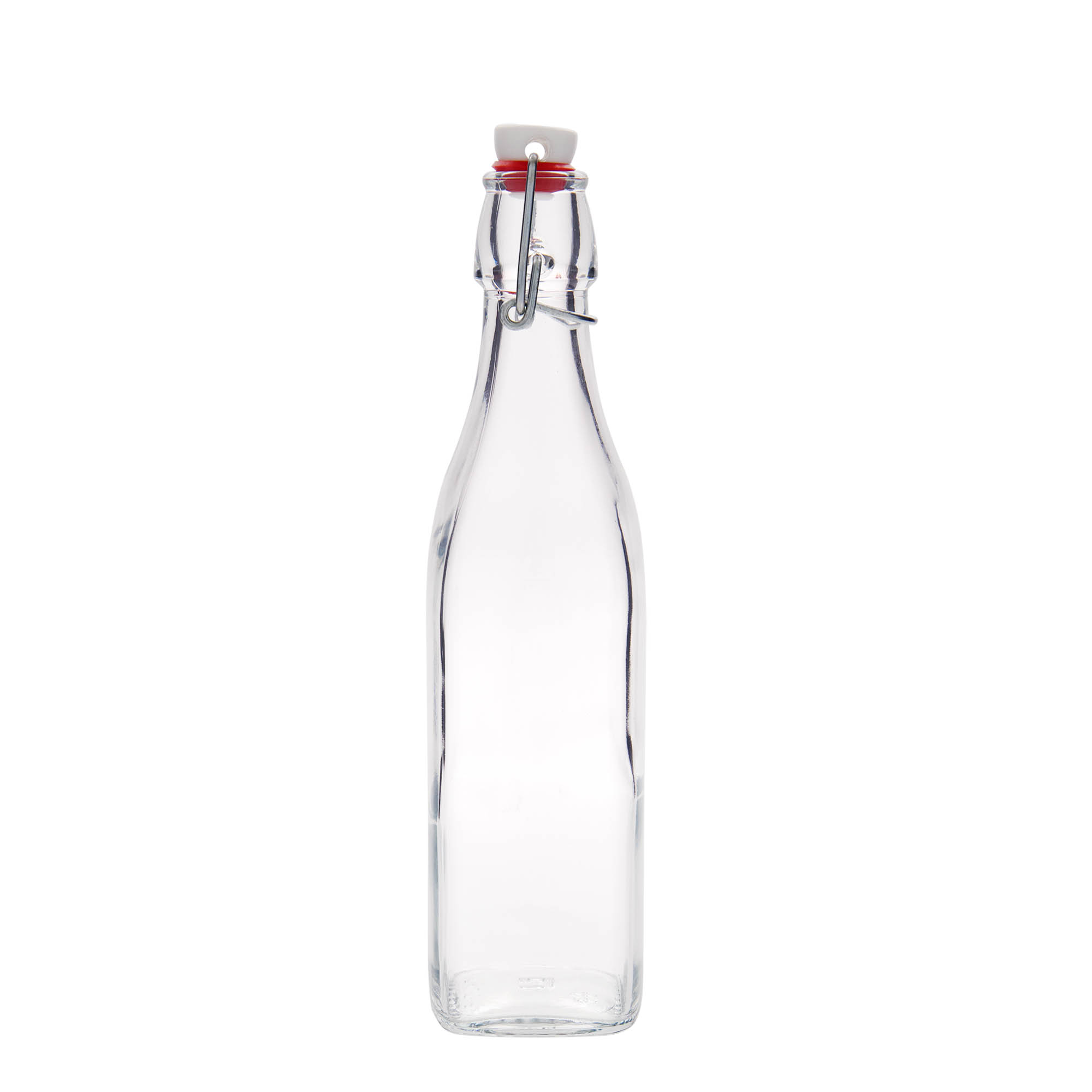 Garrafa de vidro 500 ml 'Swing, quadrada, boca: fecho de alavanca