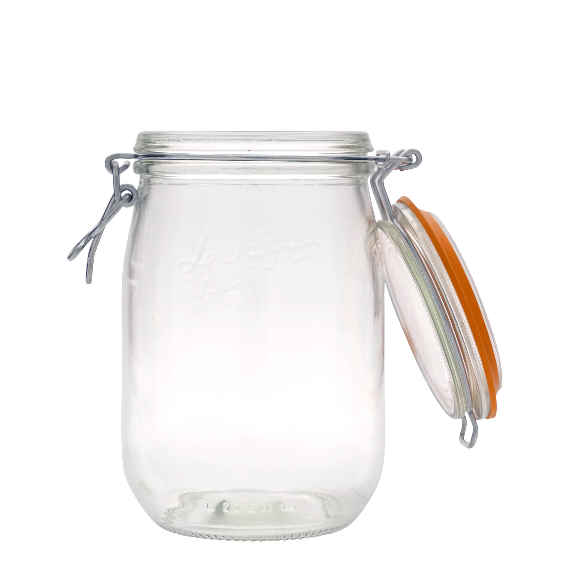1.000 ml frasco com fecho de alavanca 'Le Parfait Super Bocal', boca: fecho de alavanca