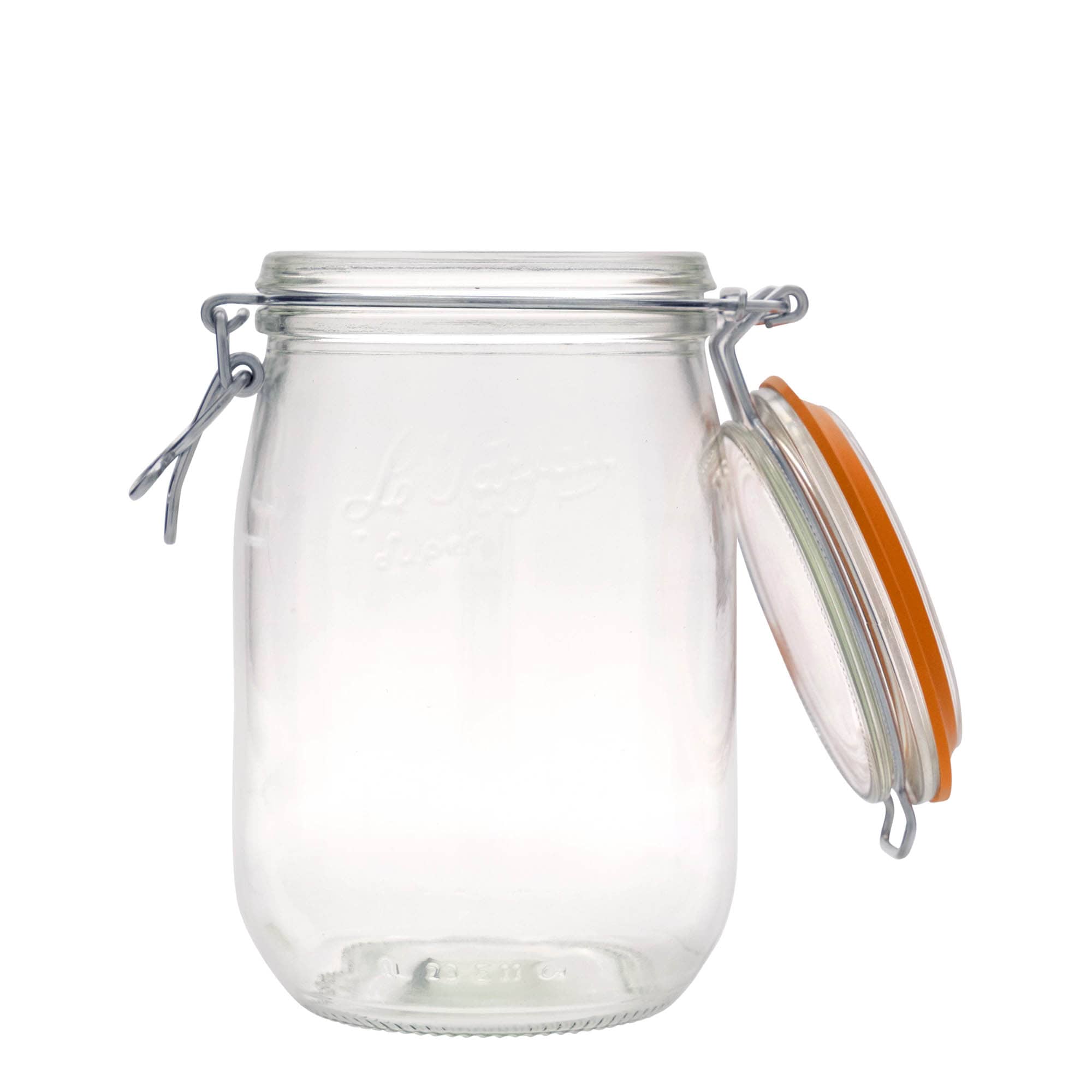 1.000 ml frasco com fecho de alavanca 'Le Parfait Super Bocal', boca: fecho de alavanca