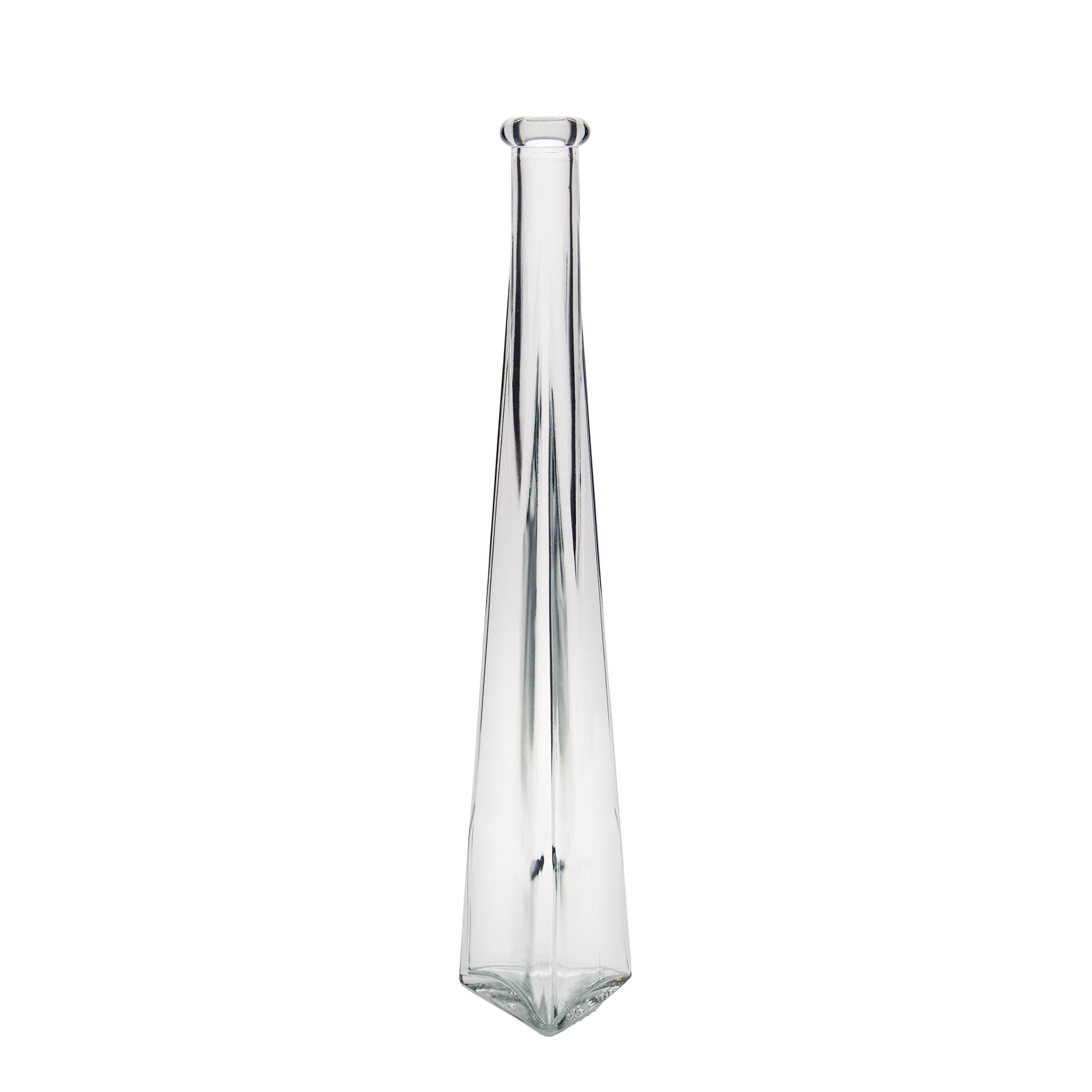 Frasco de vidro de 200 ml 'Dama Triangolore', triangular, boca: cortiça Frasco de vidro de 200 ml 'Dama Triangolore', triangular, boca: cortiça
