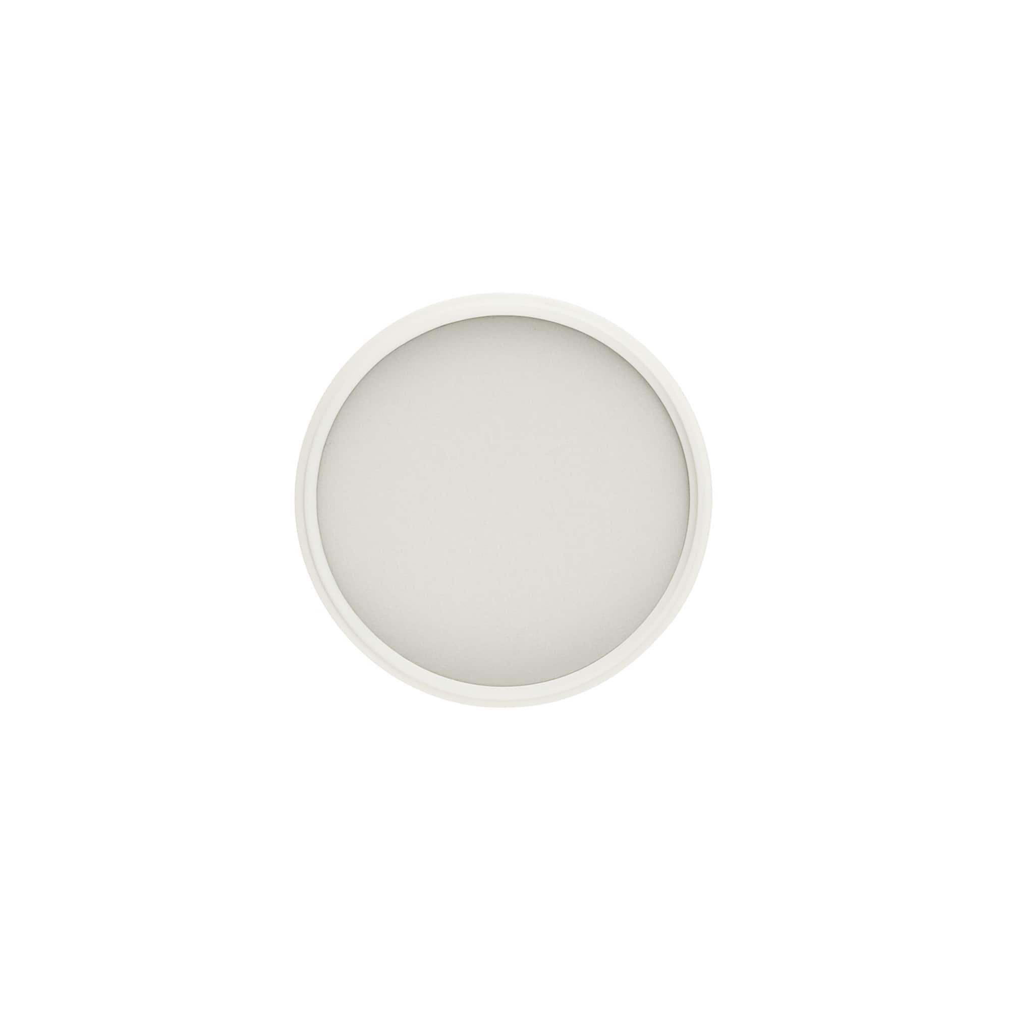 Tampa de rosca para 60 ml 'Brown Line', plástico HPM, branco
