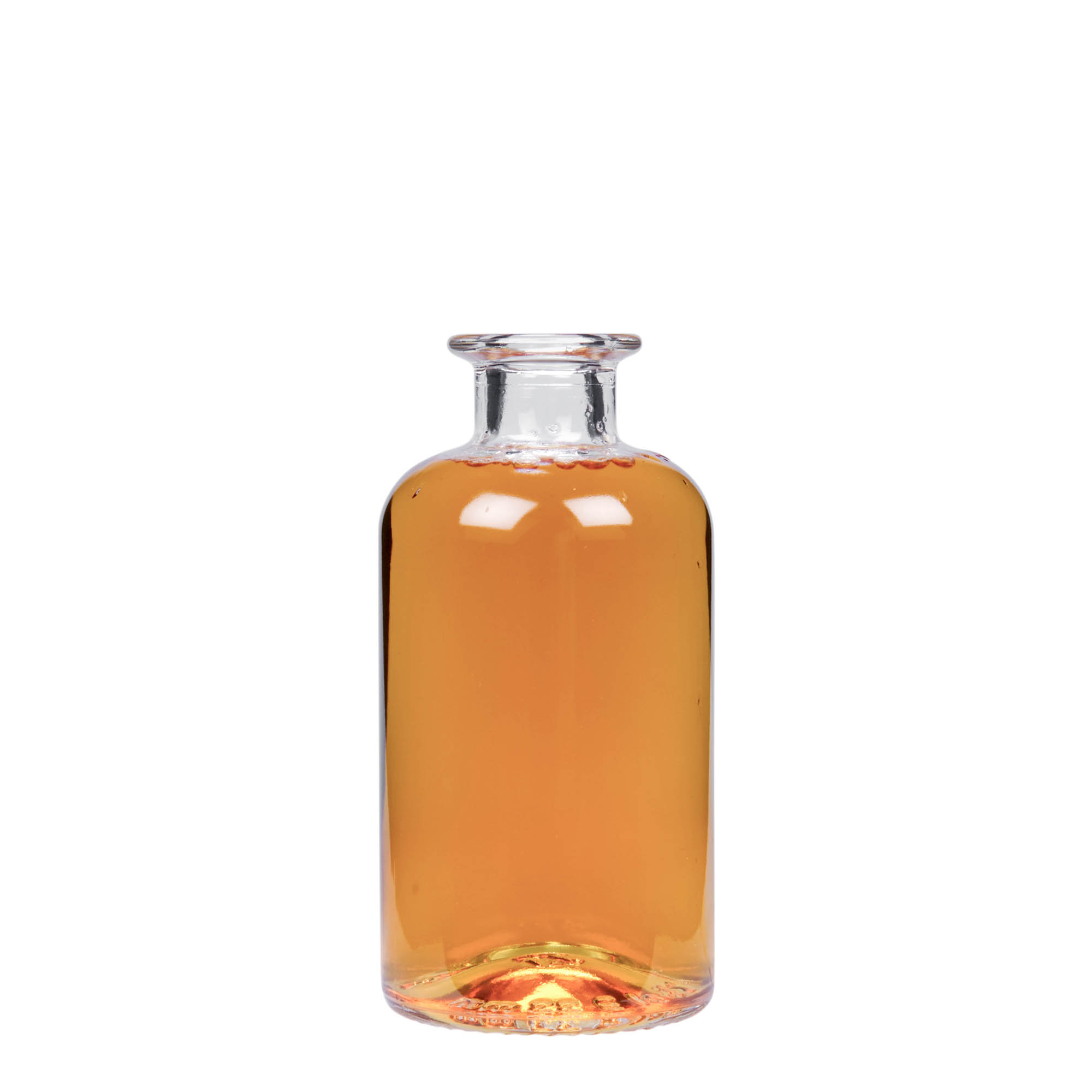 Frasco de vidro de 250 ml, tipo farmacêutico, boca: cortiça Frasco de vidro de 250 ml, tipo farmacêutico, boca: cortiça