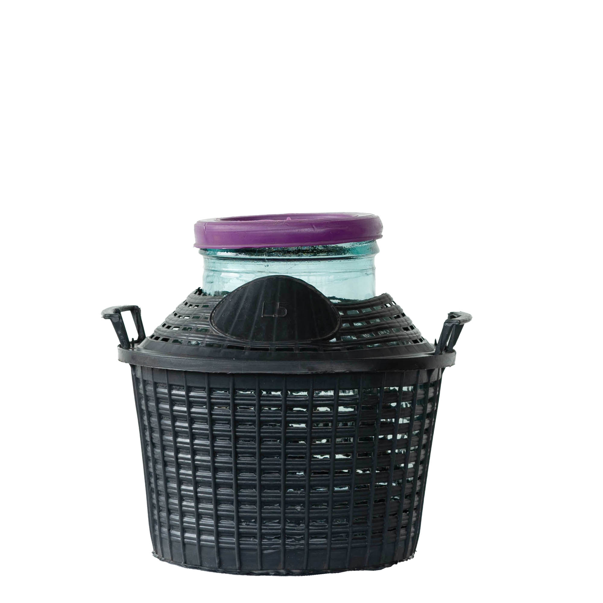 Frasco de balão de 5 l, gargalo largo, vidro, boca: tampa de encaixe Frasco de balão de 5 l, gargalo largo, vidro, boca: tampa de encaixe