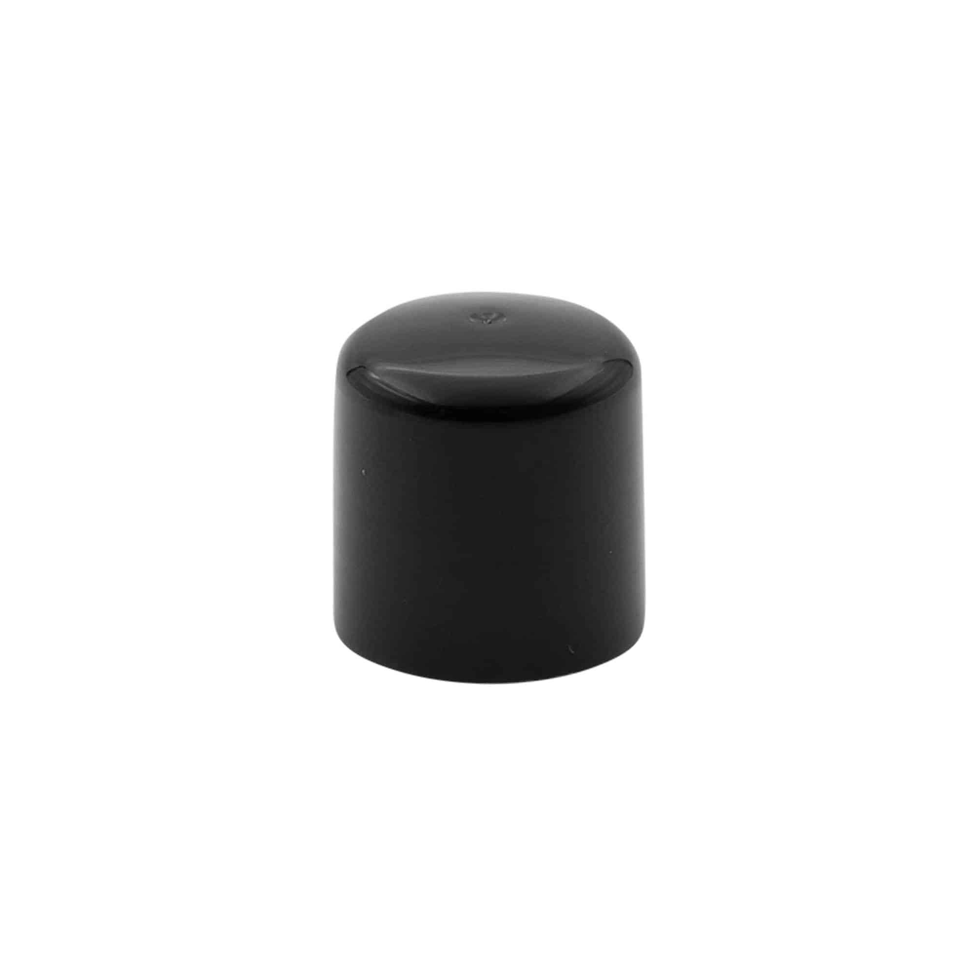 Tampa de rosca com pulverizador, plástico PP, preto, boca: 24/410