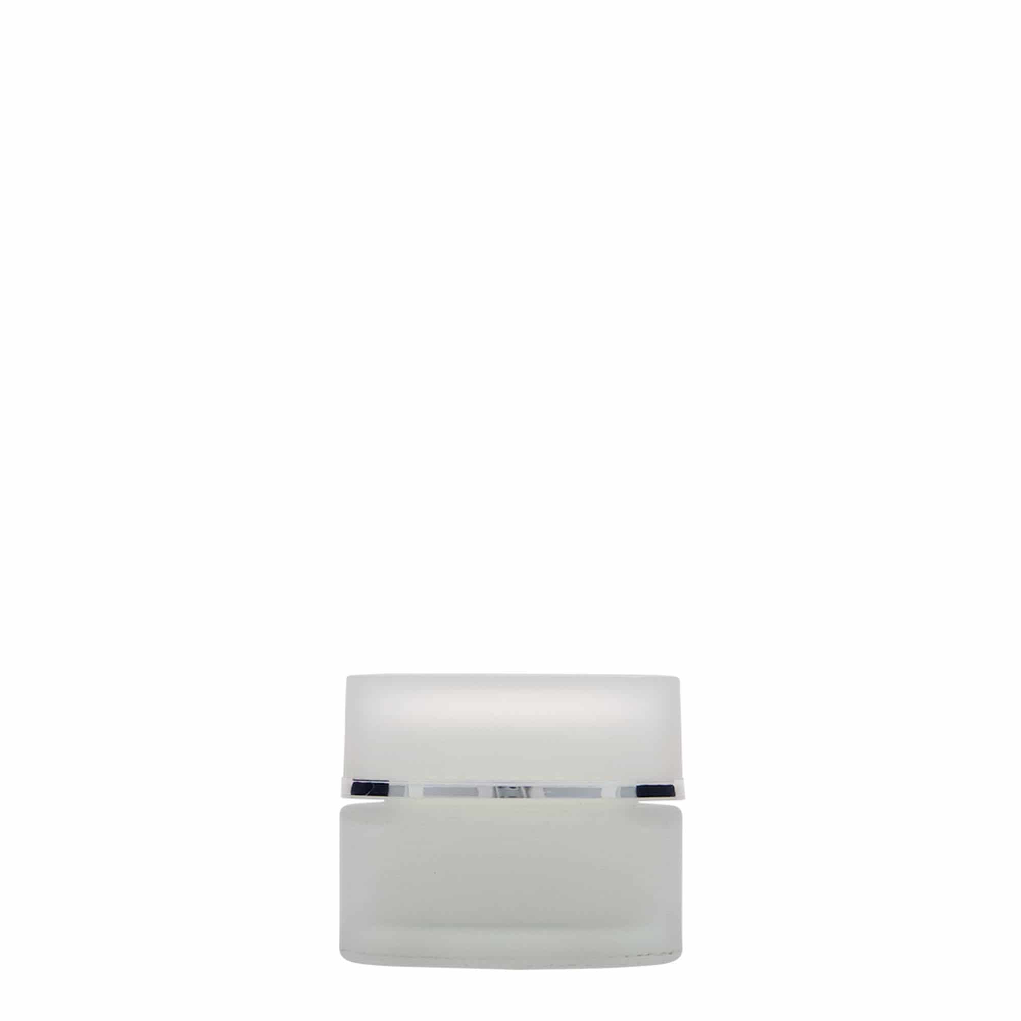 15 ml frasco 'Edição Platina', vidro, fosco, boca: tampa de rosca