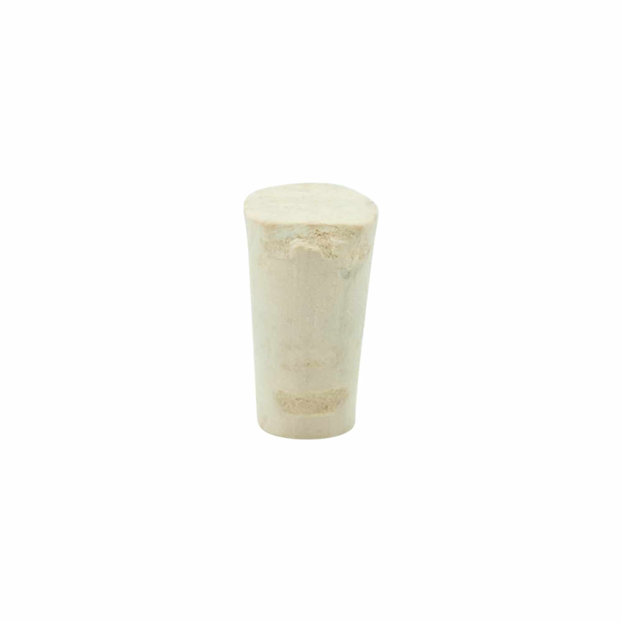 Rolha cónica 9-12 x 22, cortiça natural, branqueada, para boca: cortiça