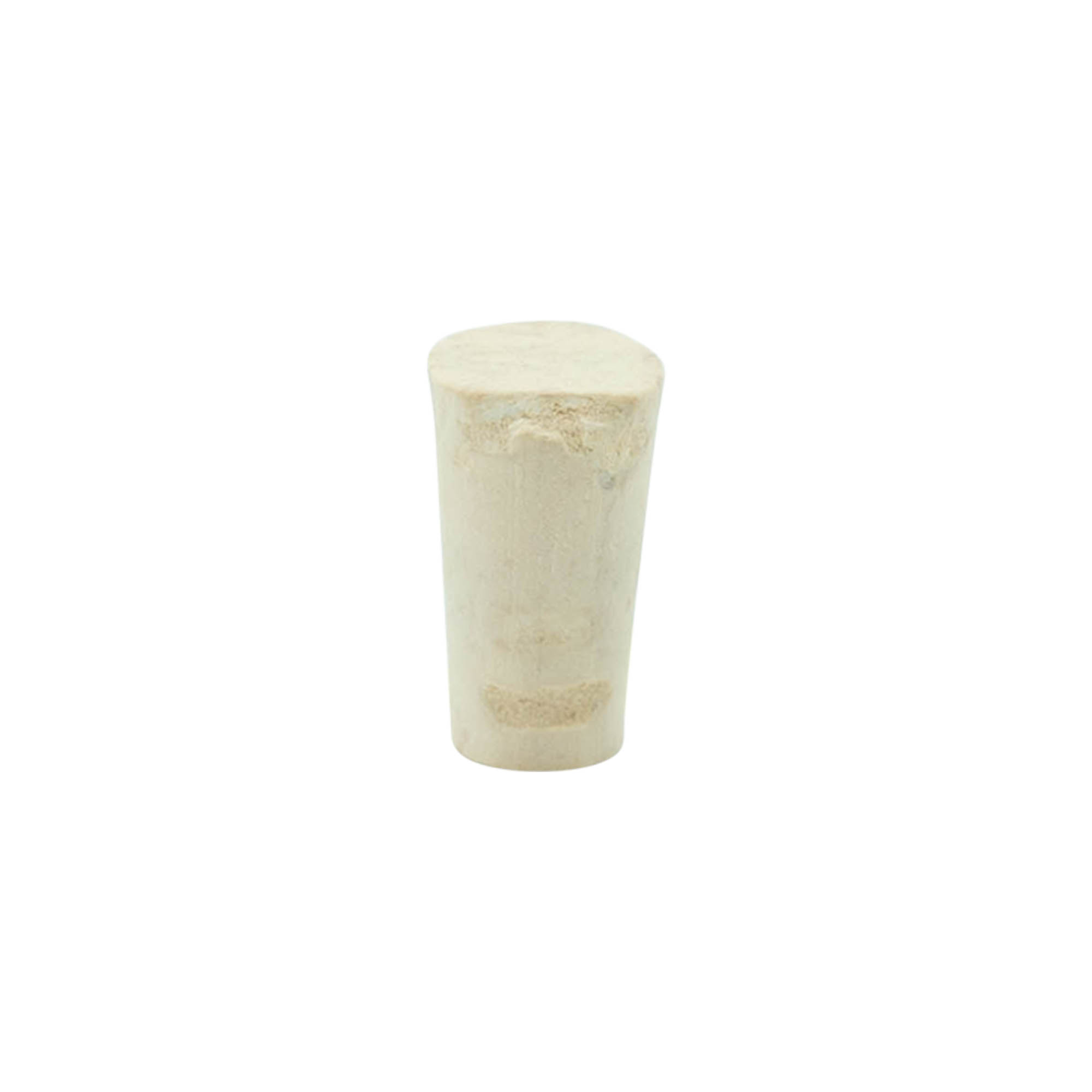 Rolha cónica 9-12 x 22, cortiça natural, branqueada, para boca: cortiça
