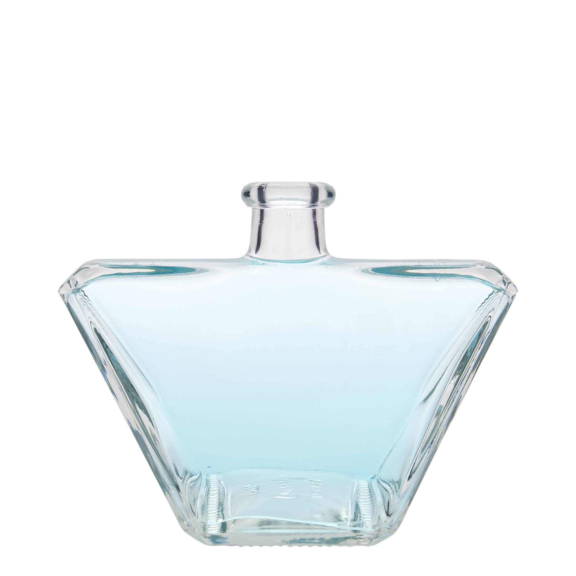 Garrafa de vidro de 500 ml 'Charly', retangular, boca: cortiça