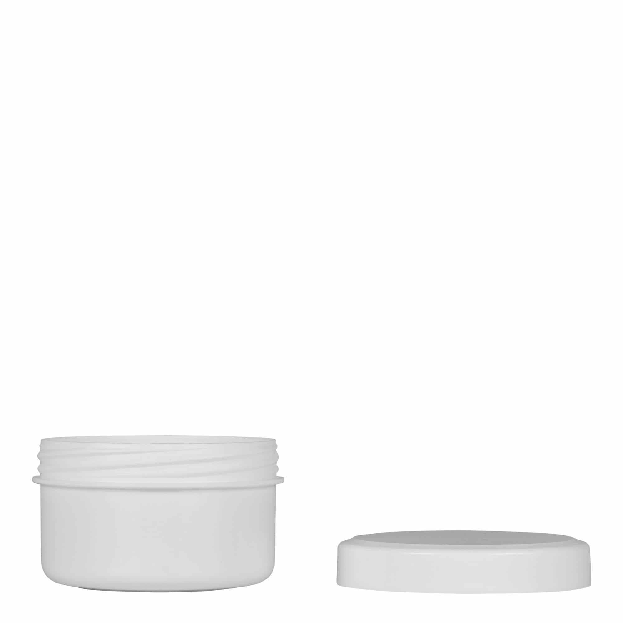 60 ml frasco de plástico 'White Line', PP, branco, boca: tampa de rosca