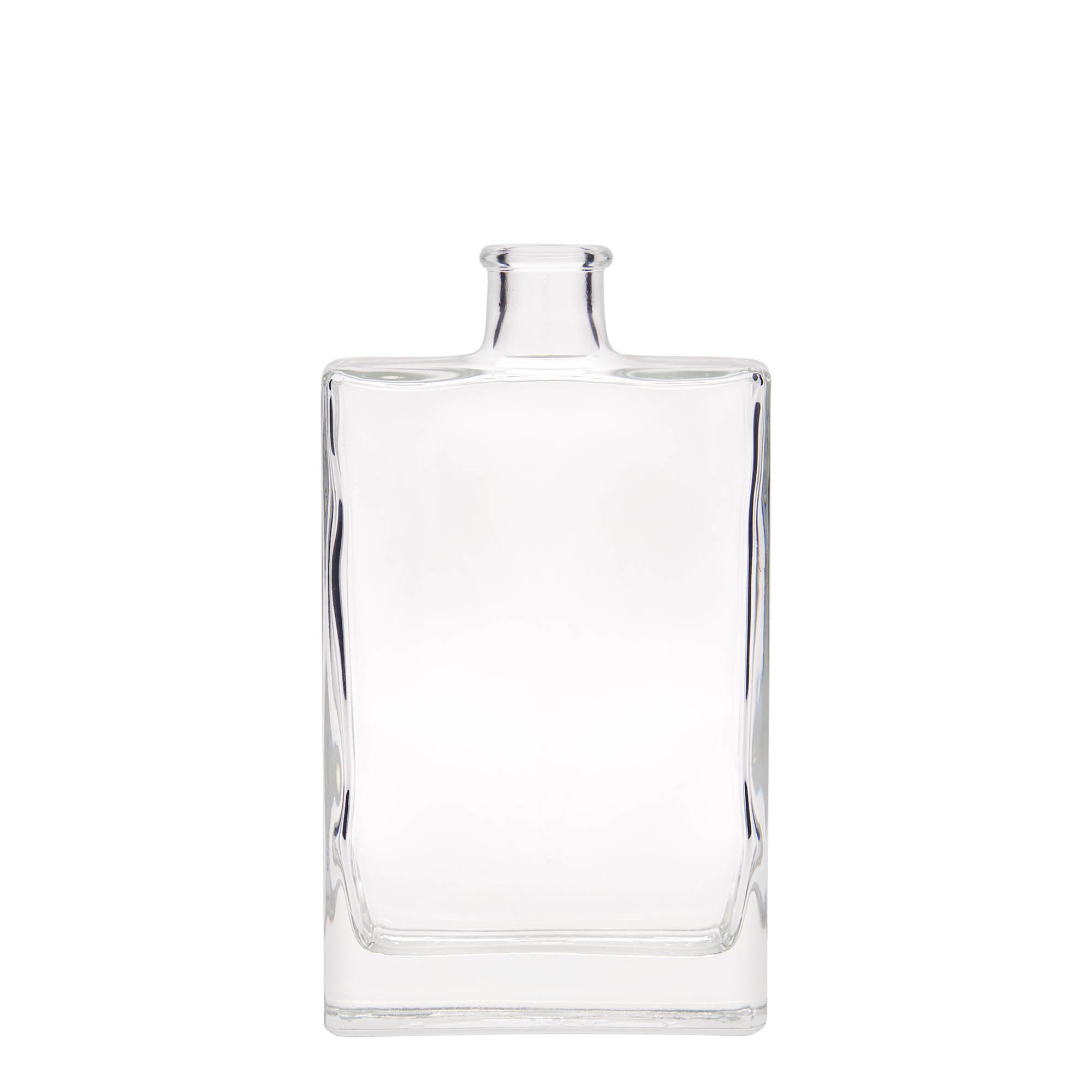 Frasco de vidro de 350 ml 'Julia', retangular, boca: cortiça