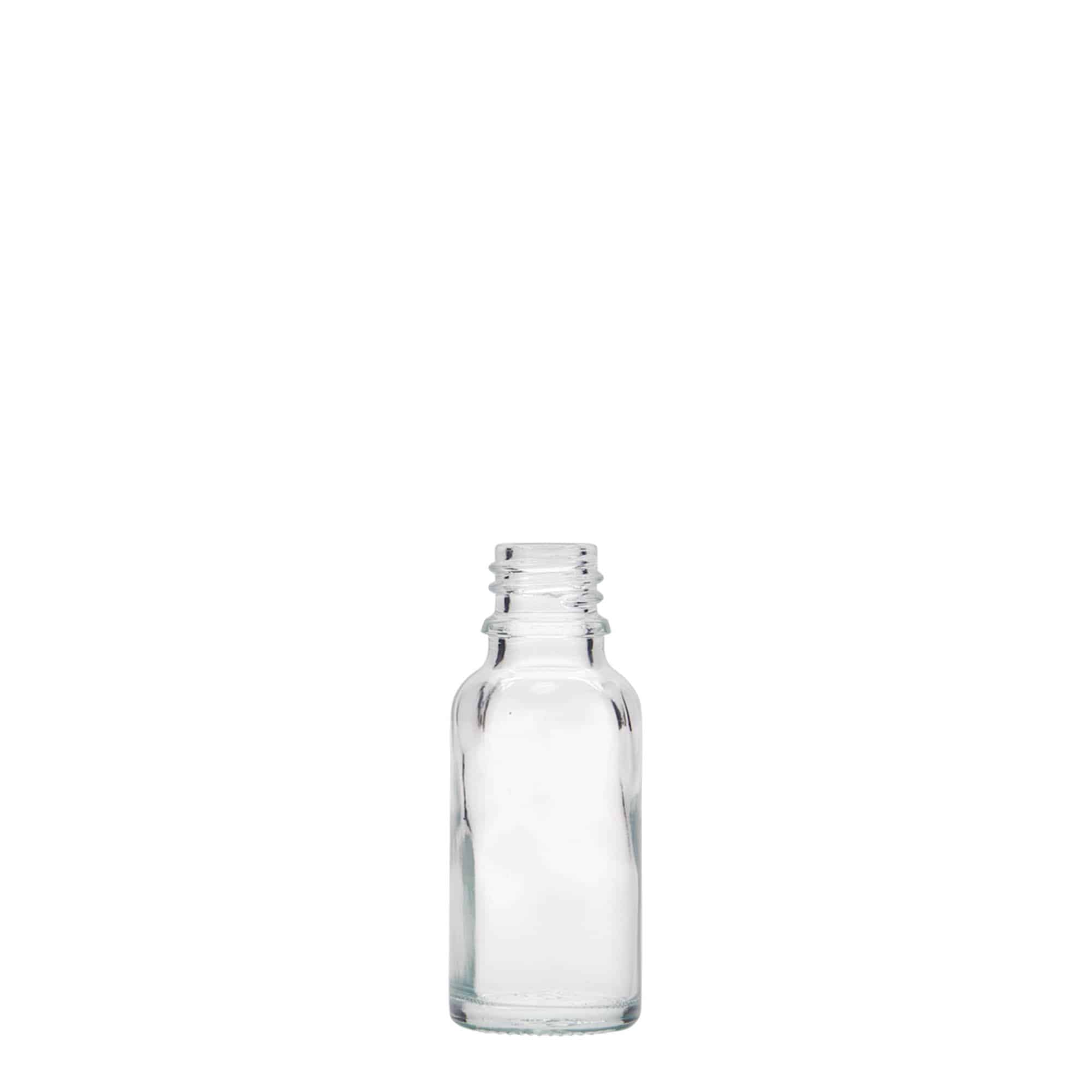 Frasco médico de 20 ml, vidro, bocal: DIN 18