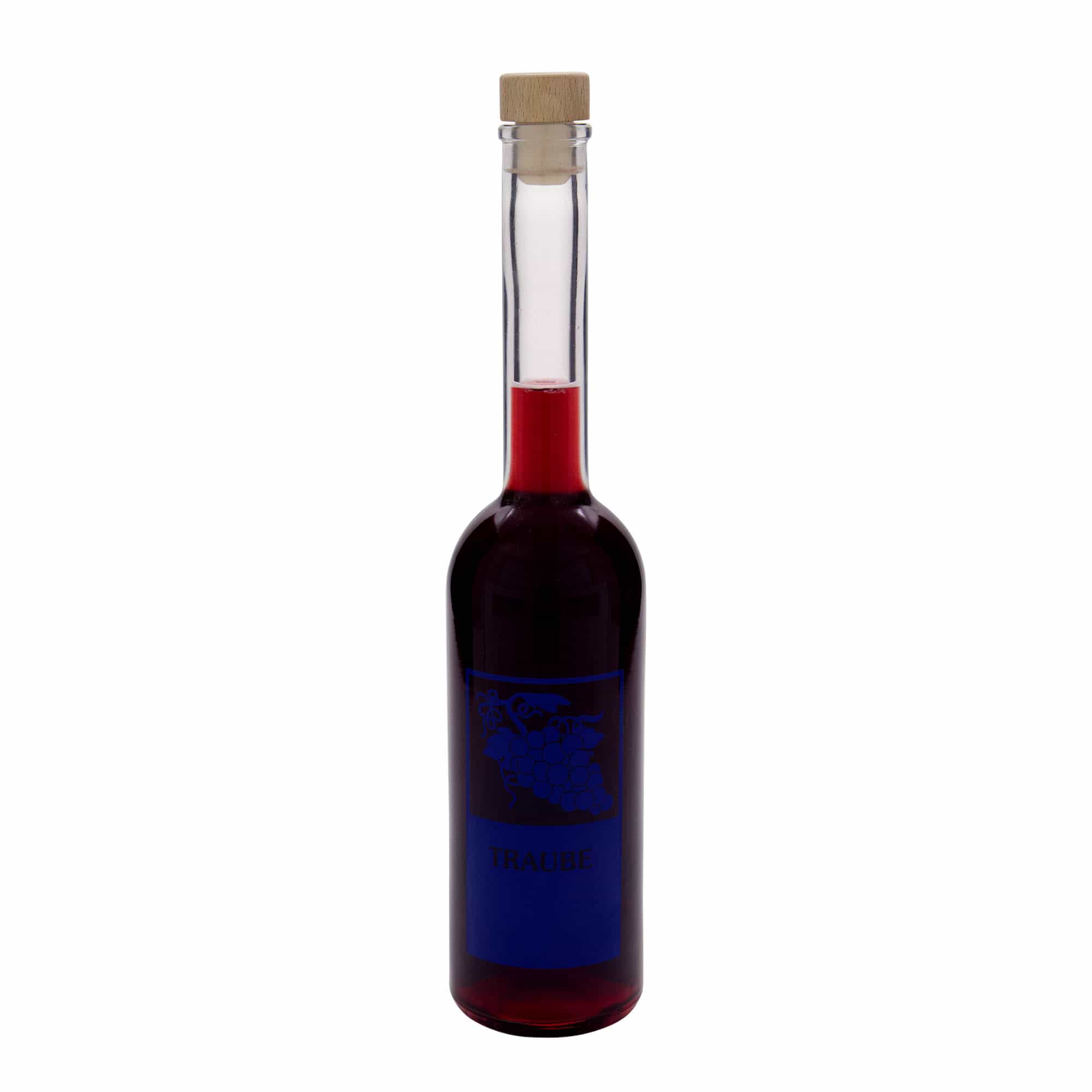 Garrafa de vidro de 500 ml 'Opera', motivo: uva, boca: cortiça