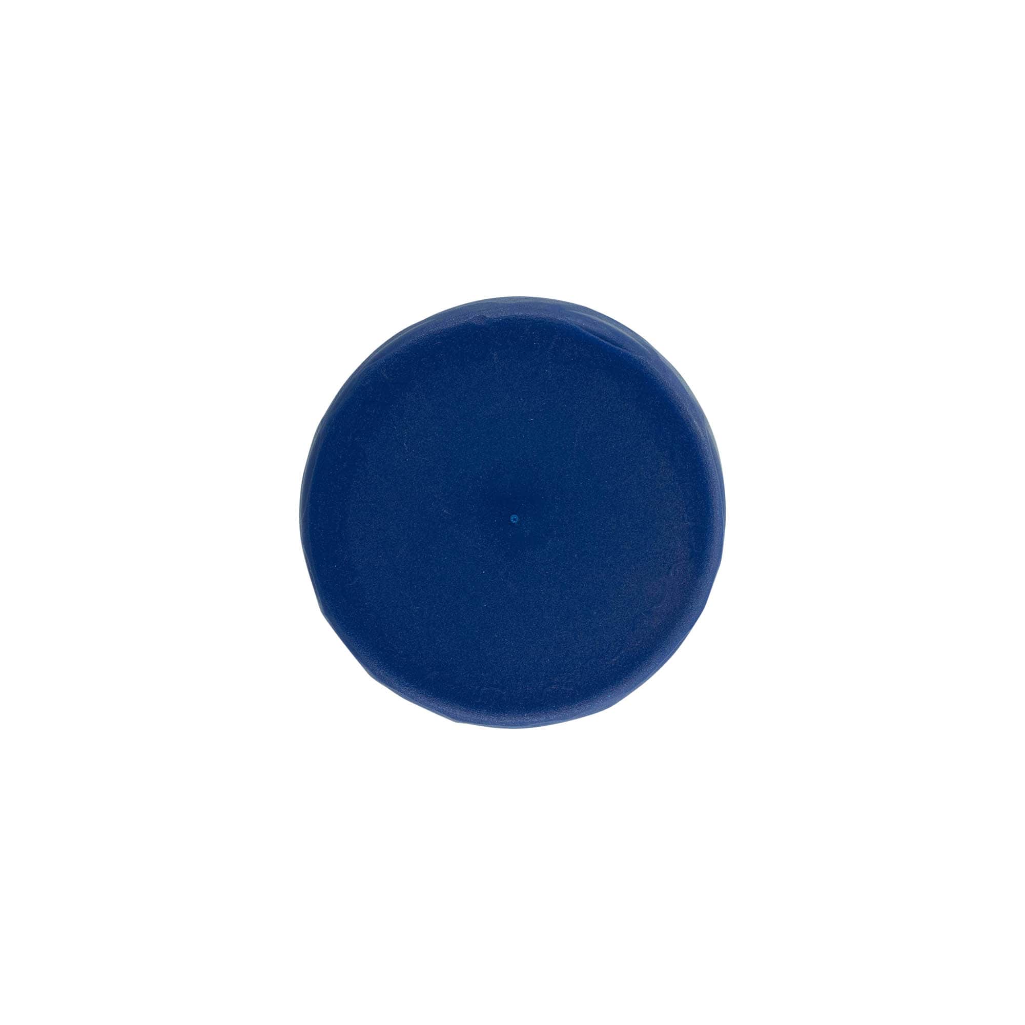 Tampa de encaixe para pote de cerâmica de gargalo estreito, plástico HDPE, azul