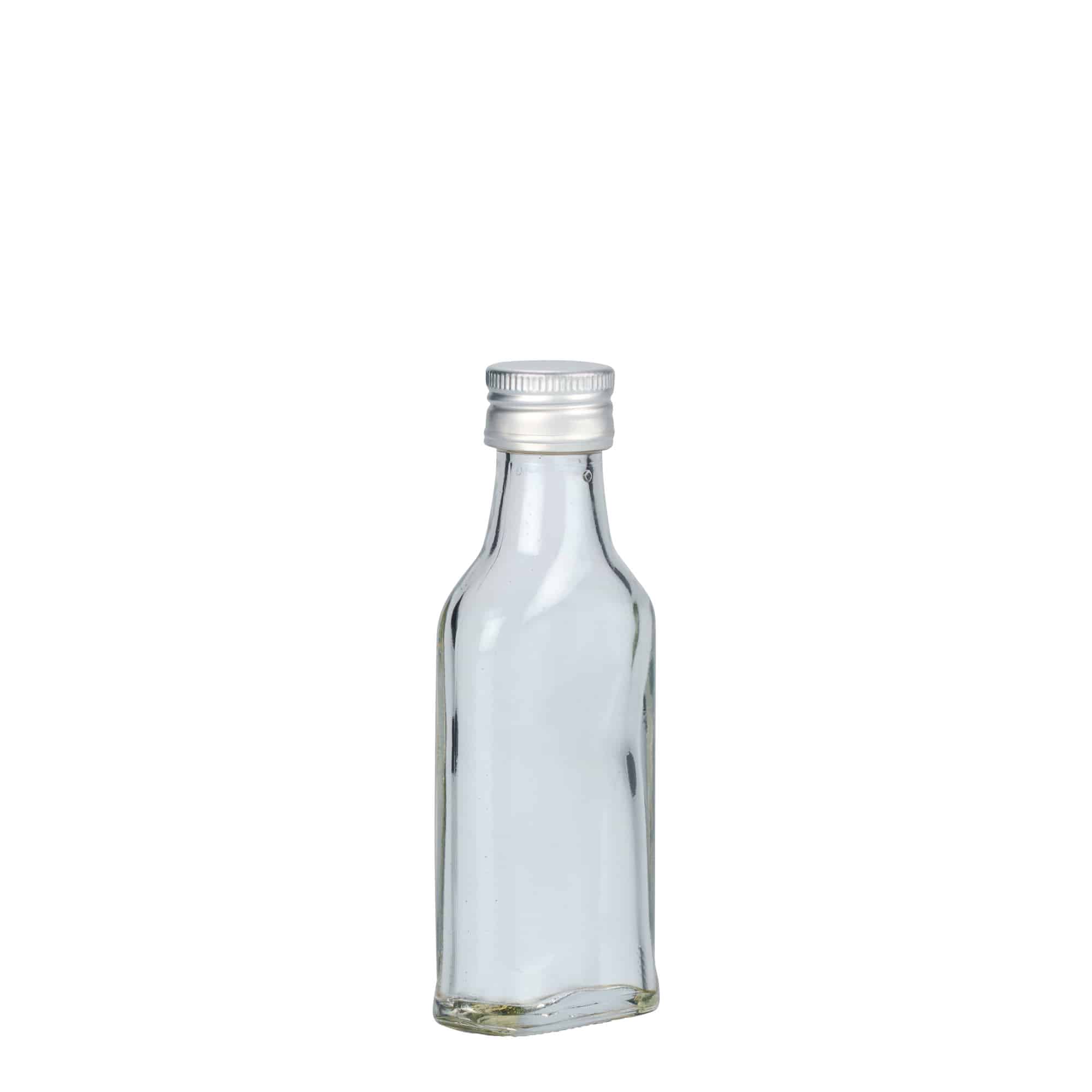 Frasco de bolso de 40 ml, retangular, bocal: PP 22