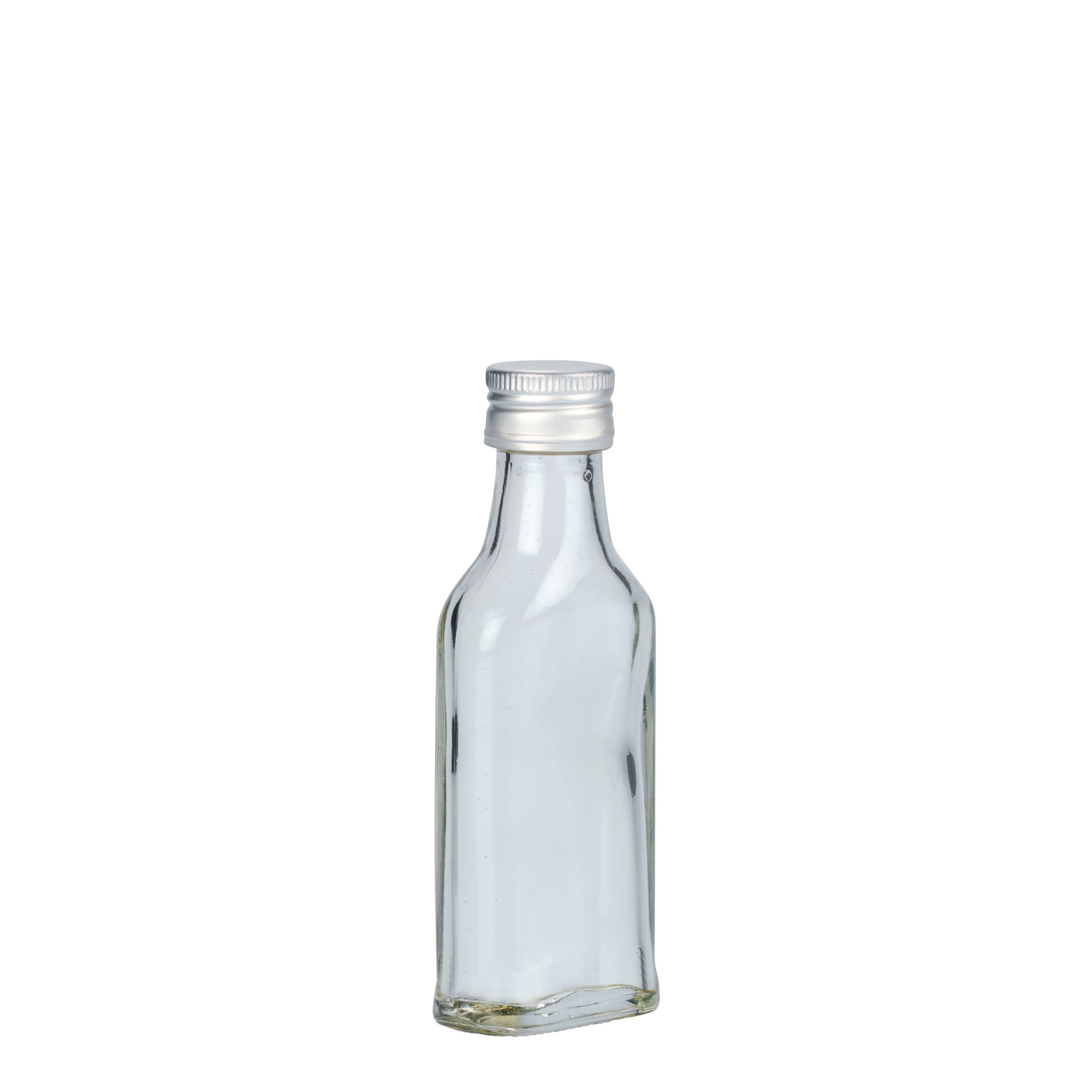 Frasco de bolso de 40 ml, retangular, bocal: PP 22 Frasco de bolso de 40 ml, retangular, bocal: PP 22