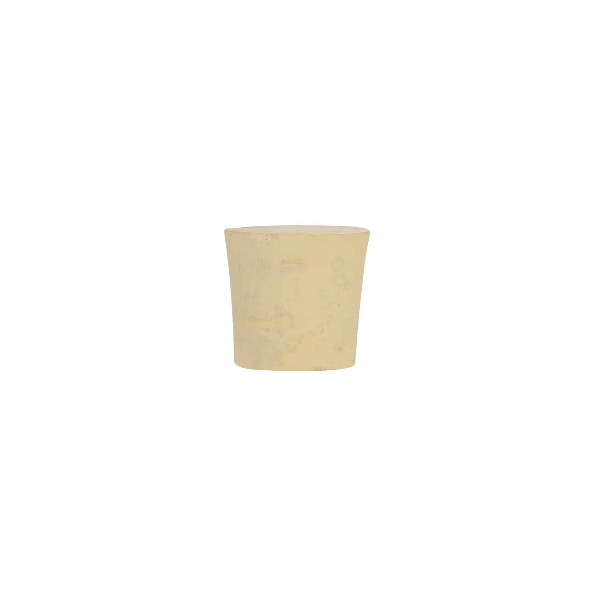 Rolha cónica 24-28 x 27, cortiça natural, branqueada, para boca: cortiça