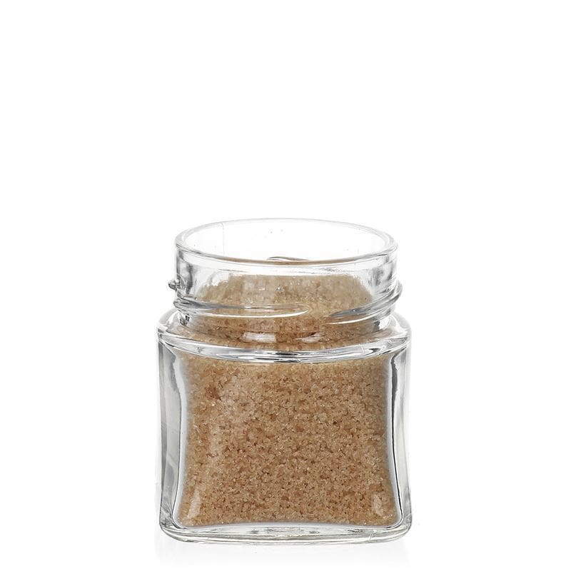 106 ml Frasco quadrado 'Luxor', Boca: Deep-Twist-Off (DTO 58)