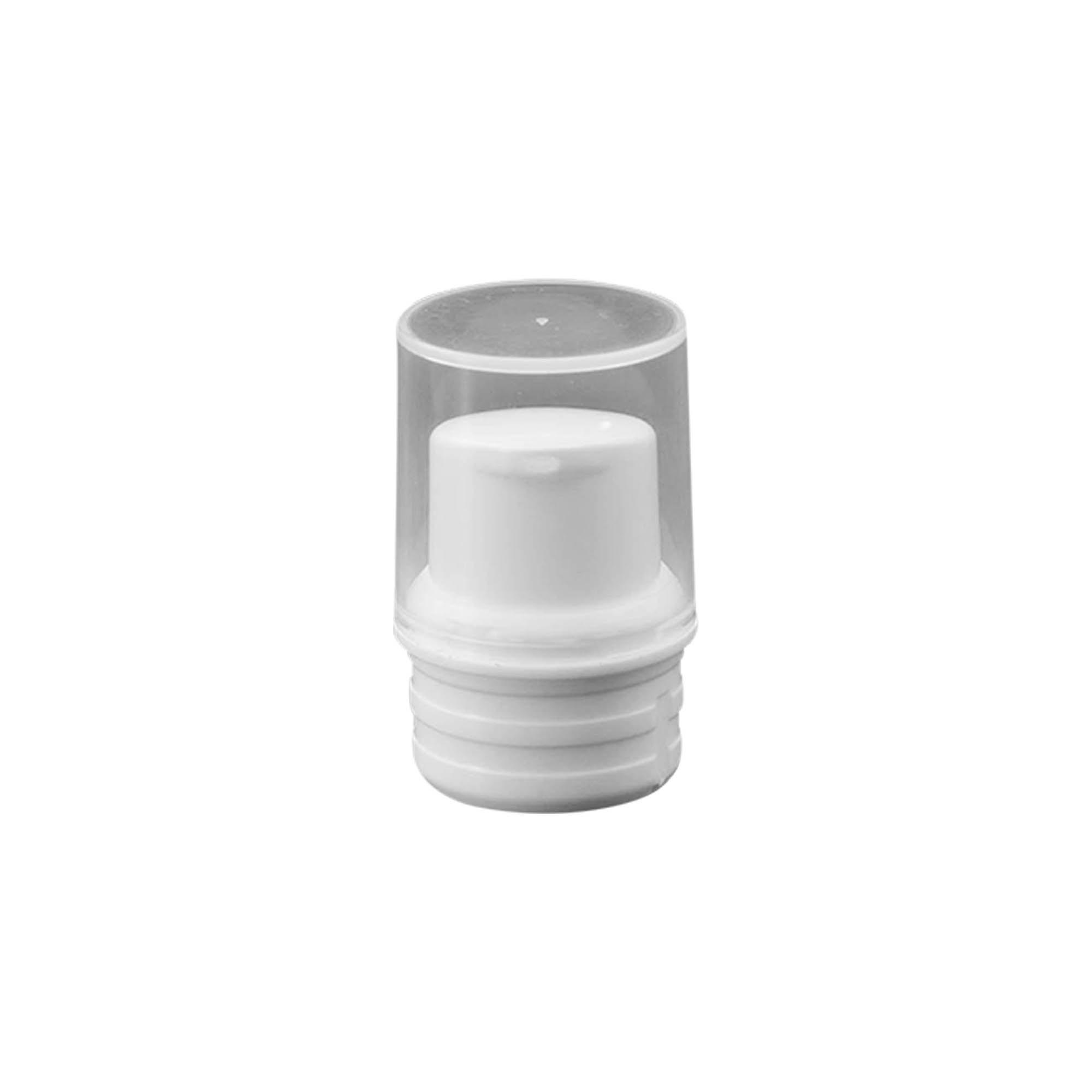 Cabeça de bomba dispensadora airless 'Nano', plástico PP, branco Cabeça de bomba dispensadora airless 'Nano', plástico PP, branco