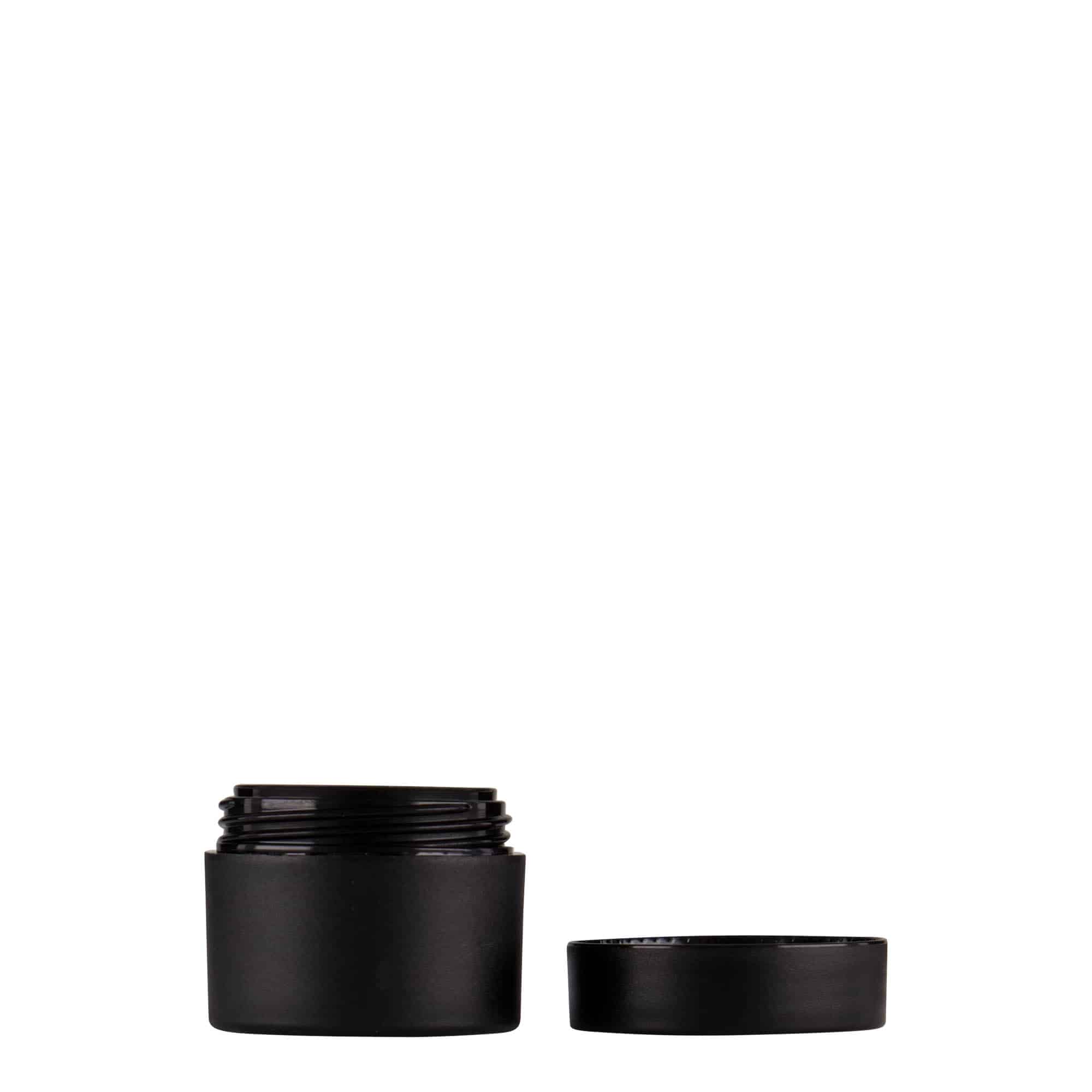 5 ml frasco de plástico 'Antonella', PP, preto, abertura: tampa de rosca