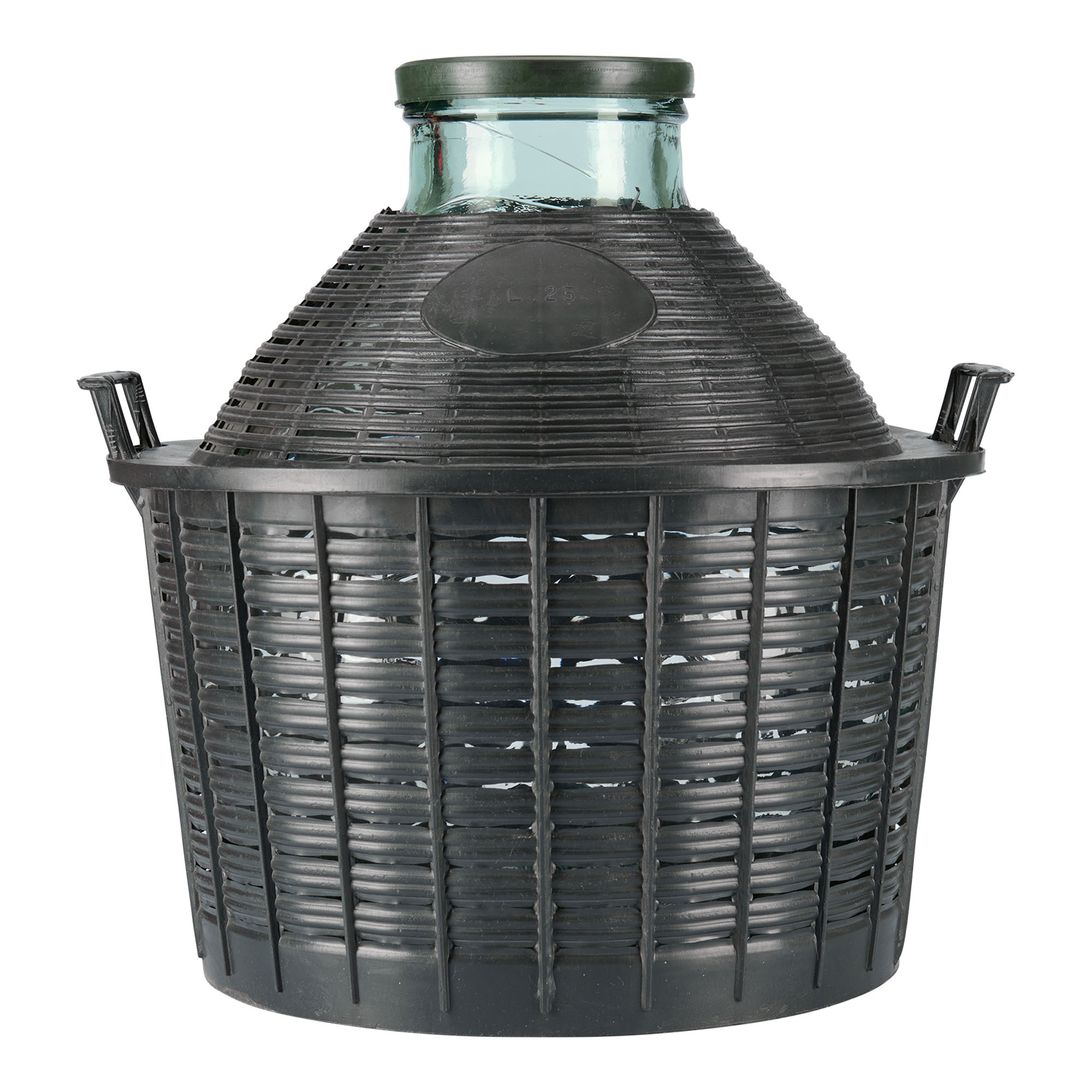 25 l garrafa de balão de boca larga, vidro, abertura: tampa de encaixe