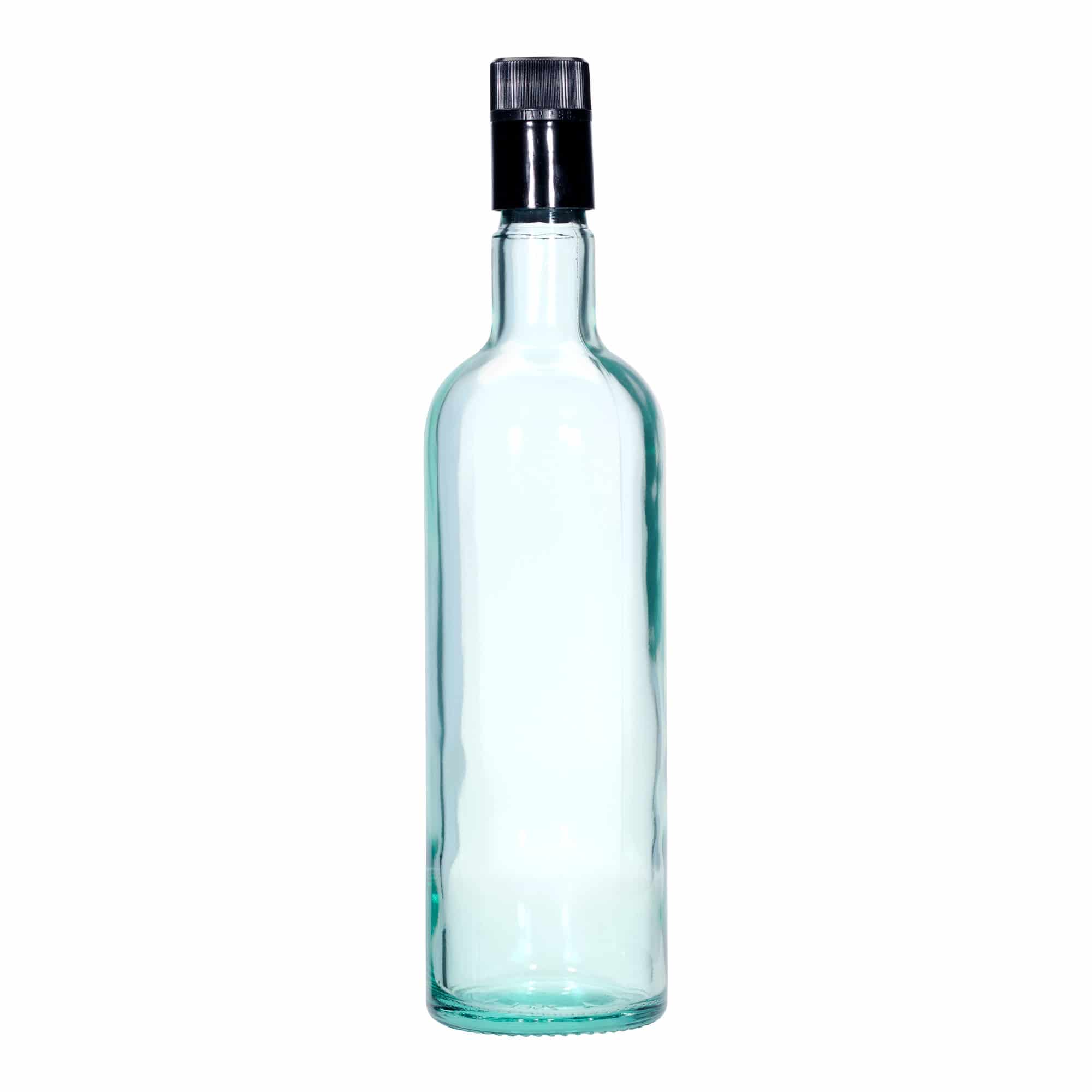 750 ml Garrafa para azeite e vinagre 'Willy New', vidro, verde luz, boca: DOP