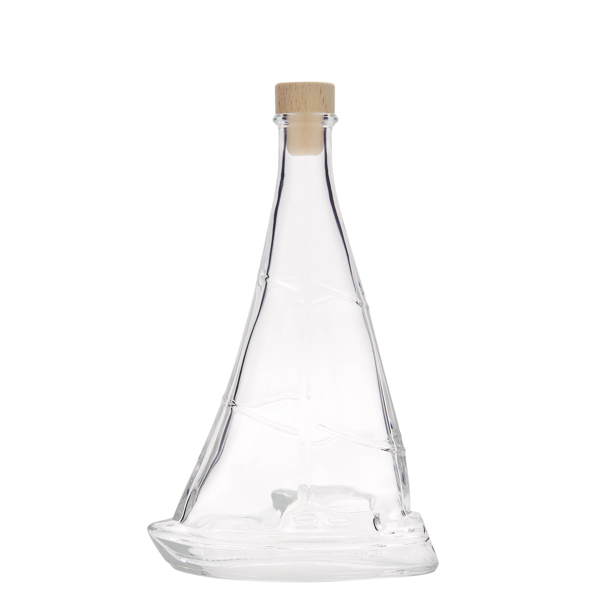 Garrafa de vidro de 350 ml 'Barco à vela', Boca: Cortiça Garrafa de vidro de 350 ml 'Barco à vela', Boca: Cortiça