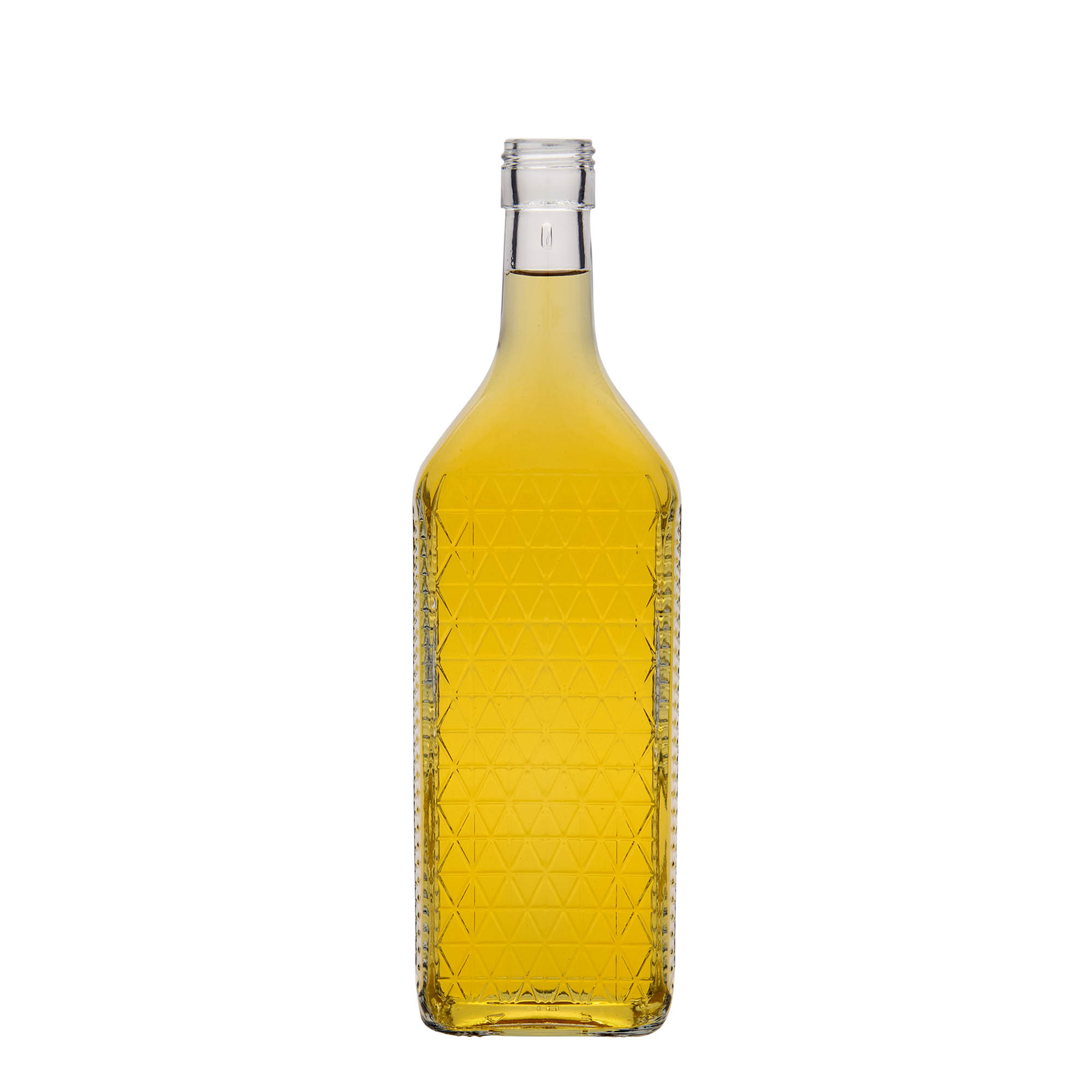 Garrafa de vidro de 700 ml 'Caruso', retangular, boca: PP 31,5 Garrafa de vidro de 700 ml 'Caruso', retangular, boca: PP 31,5