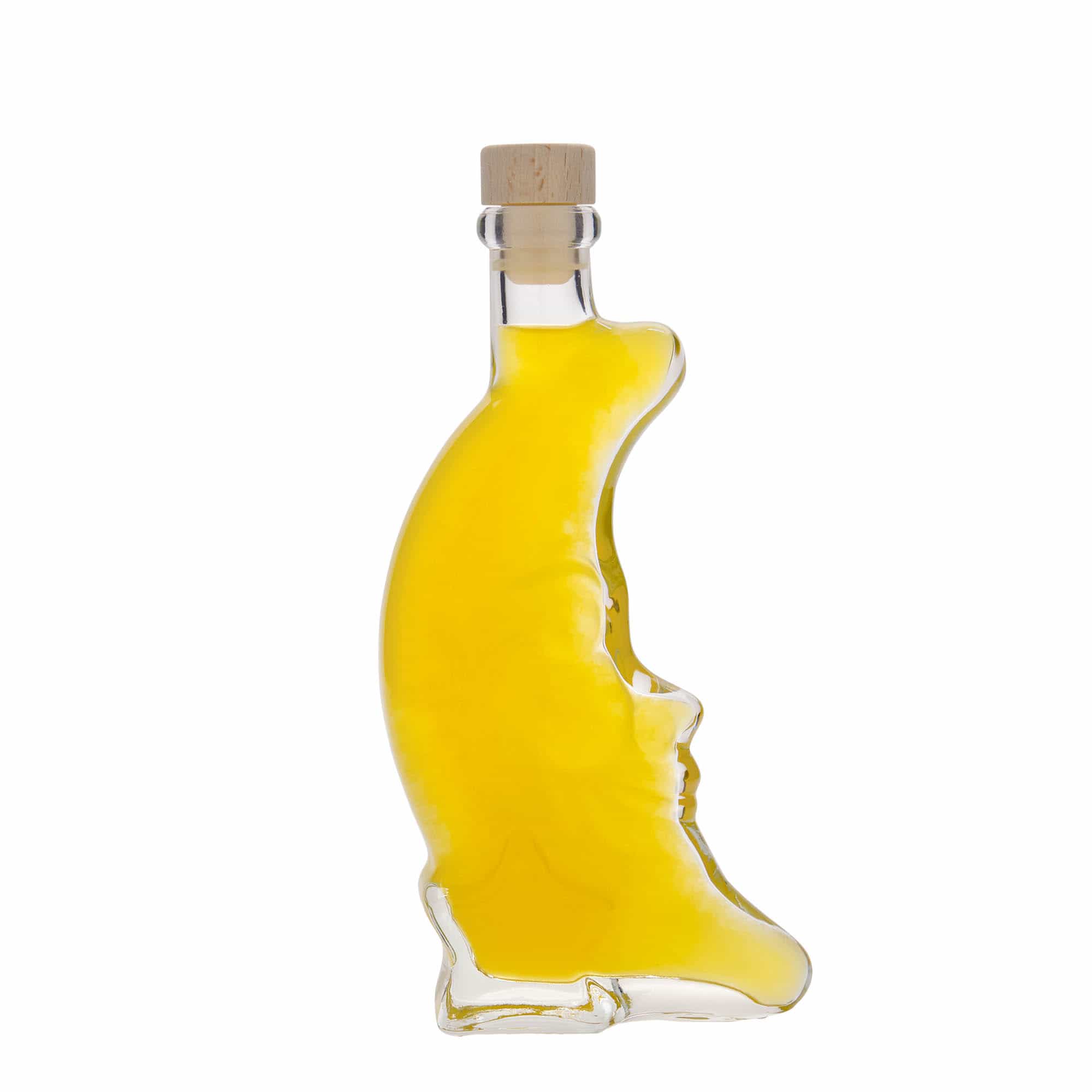 200 ml Garrafa de vidro 'Lua', boca: Cortiça