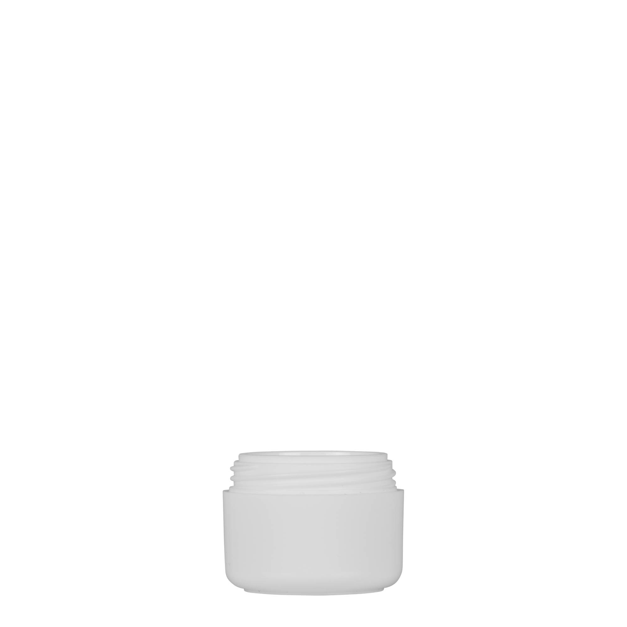 5 ml Boião em plástico 'Bianca', PP, branco, boca: Tampa de rosca 5 ml Boião em plástico 'Bianca', PP, branco, boca: Tampa de rosca