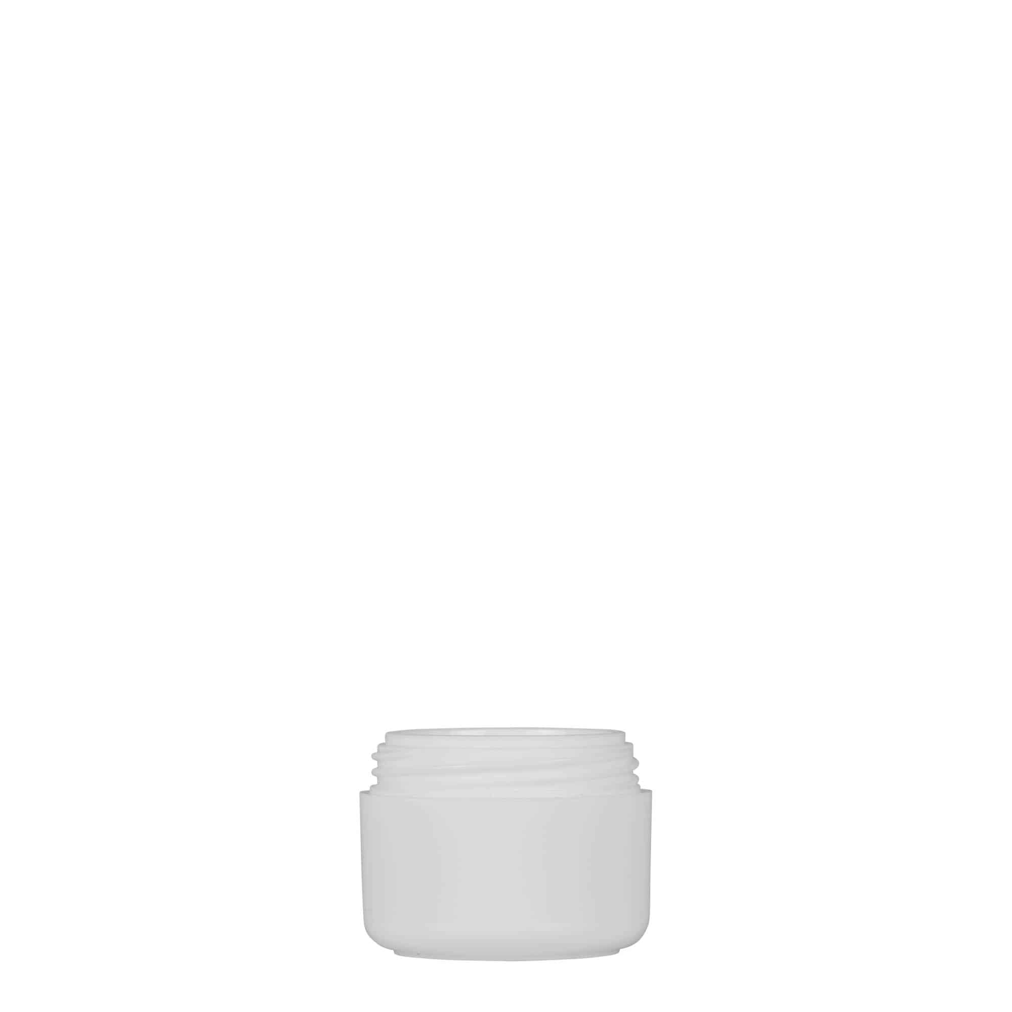 5 ml frasco de plástico 'Bianca', PP, branco, boca: tampa de rosca