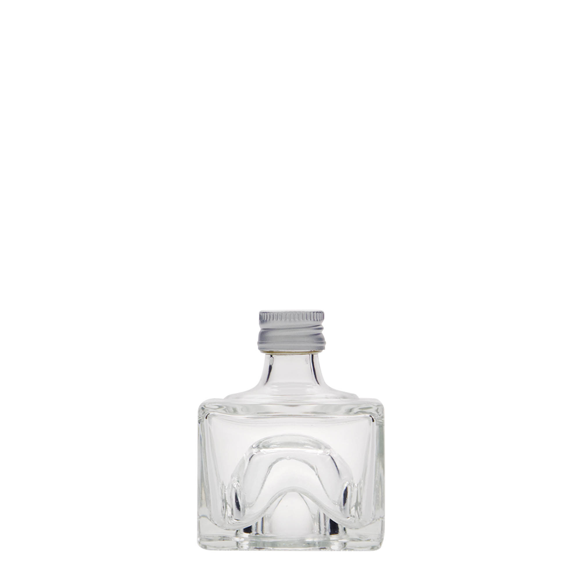 Frasco de vidro de 40 ml 'Cocolores', quadrado, bocal: PP 18